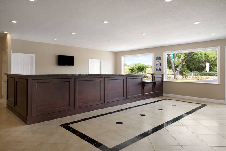 Days Inn North Tampa Near Busch Gardens hotel lobby in Tampa, Florida