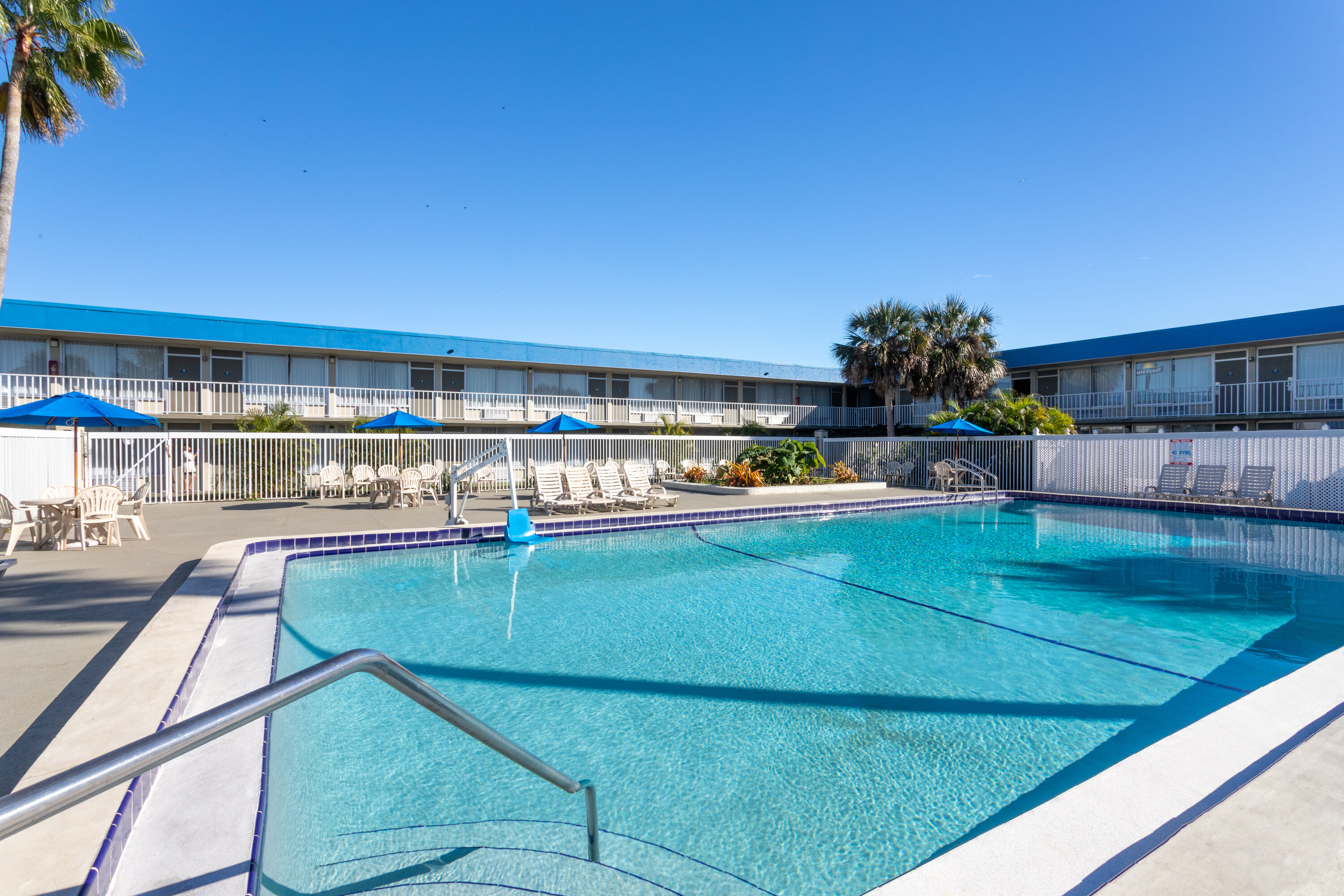 Pool at the Days Inn by Wyndham Titusville Kennedy Space Center in Titusville, Florida