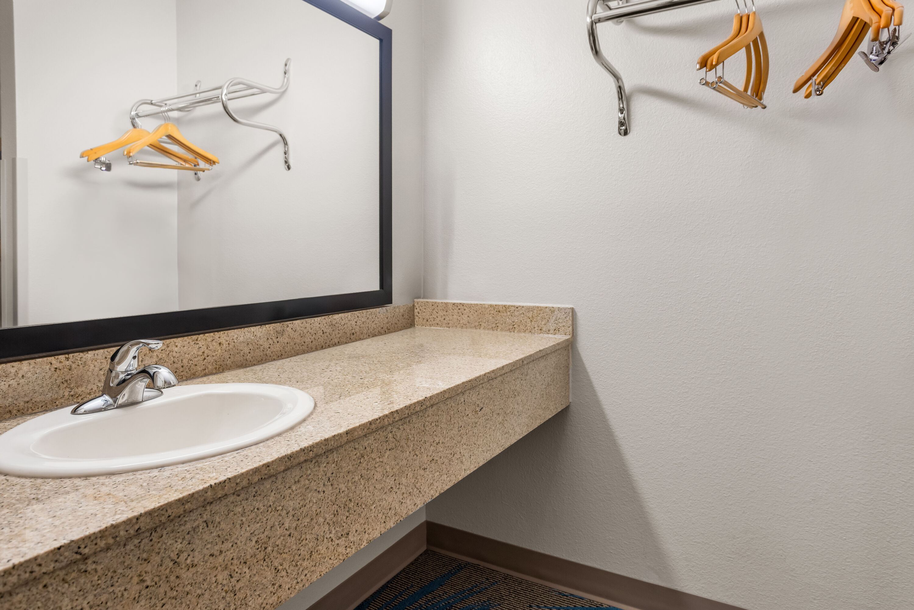 Guest room bath at the Days Inn by Wyndham Adel I-75 in Adel, Georgia