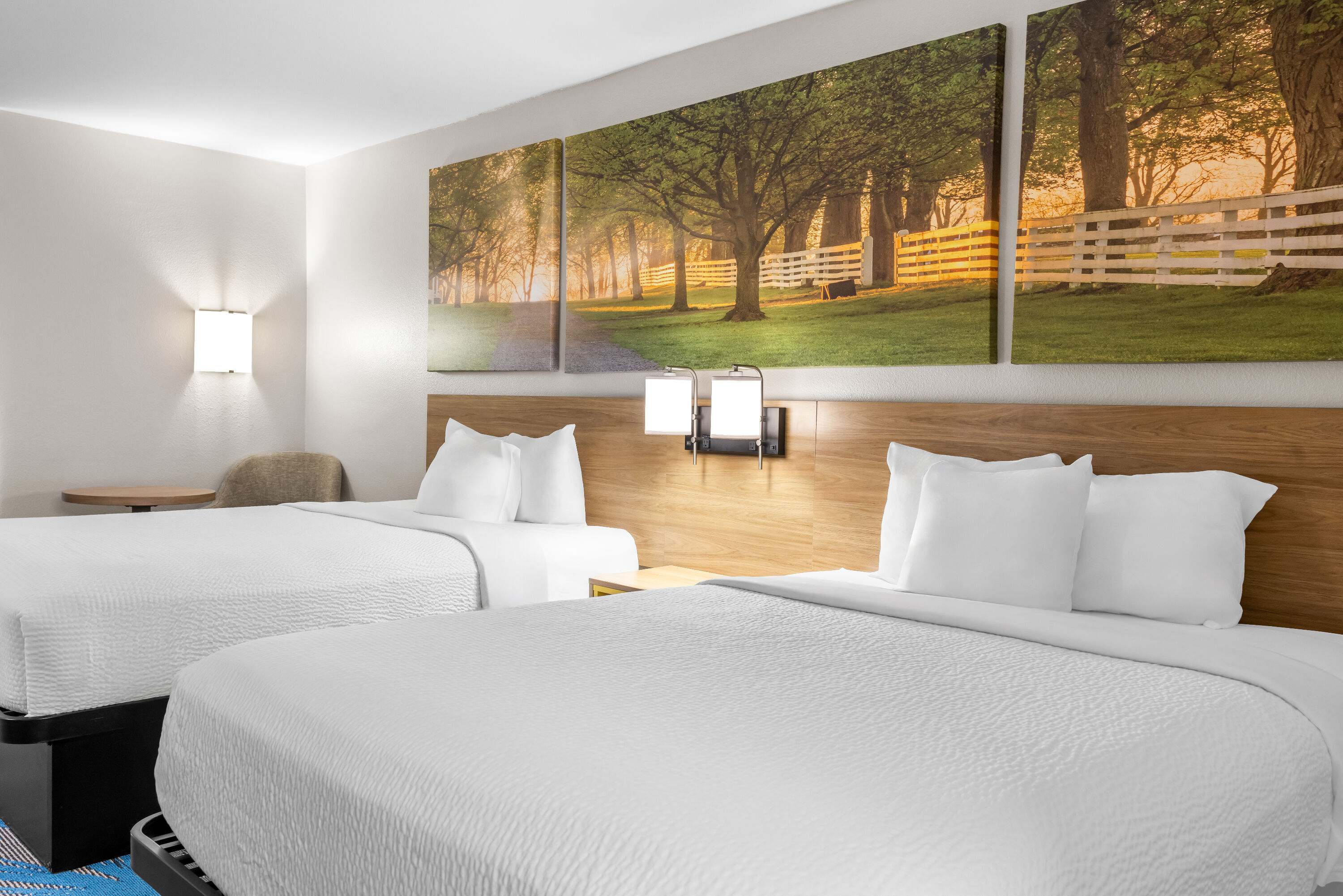 Double bed guest room at the Days Inn by Wyndham Adel I-75 in Adel, Georgia