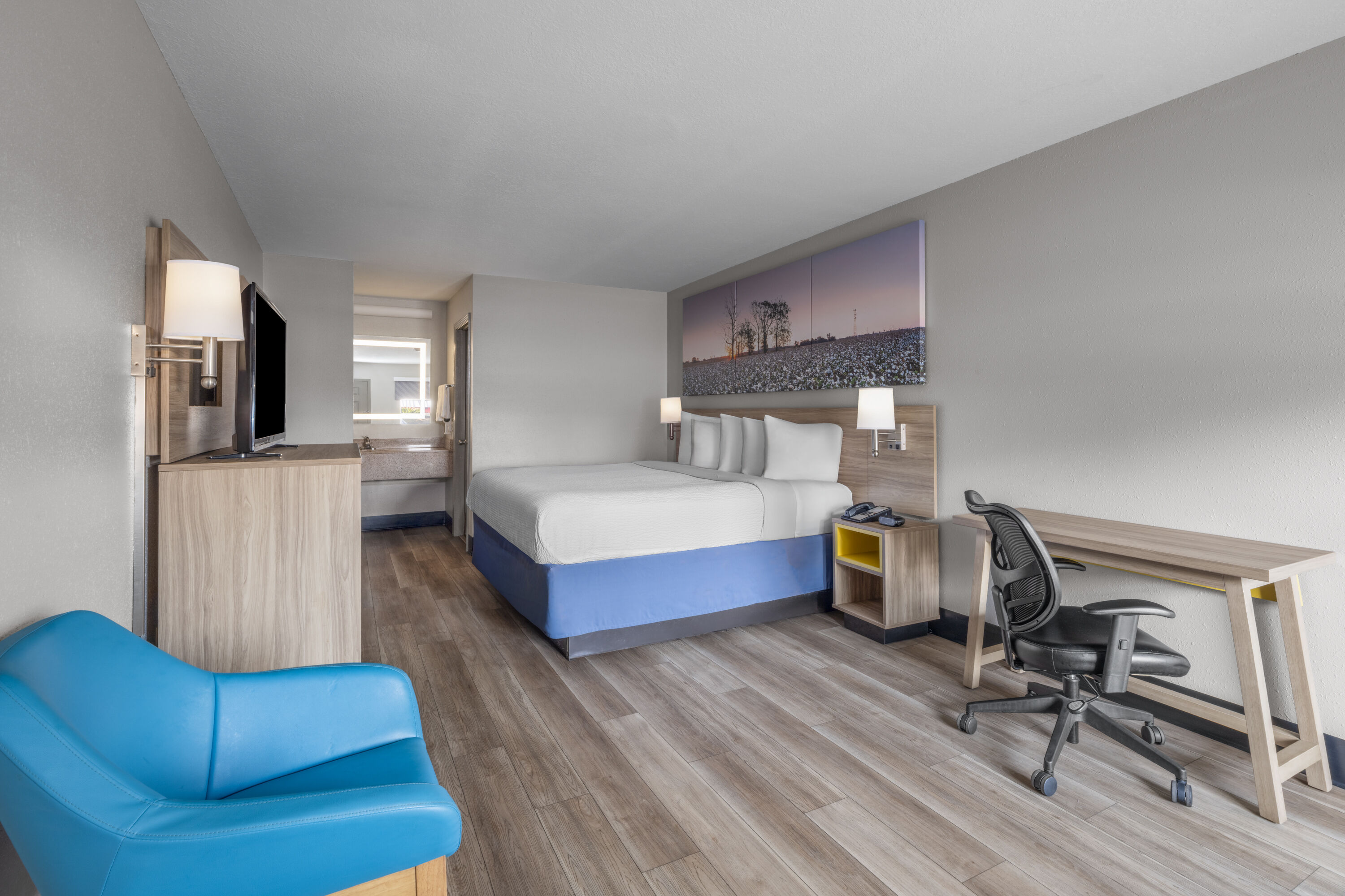 Guest room at the Days Inn by Wyndham Alma in Alma, Georgia