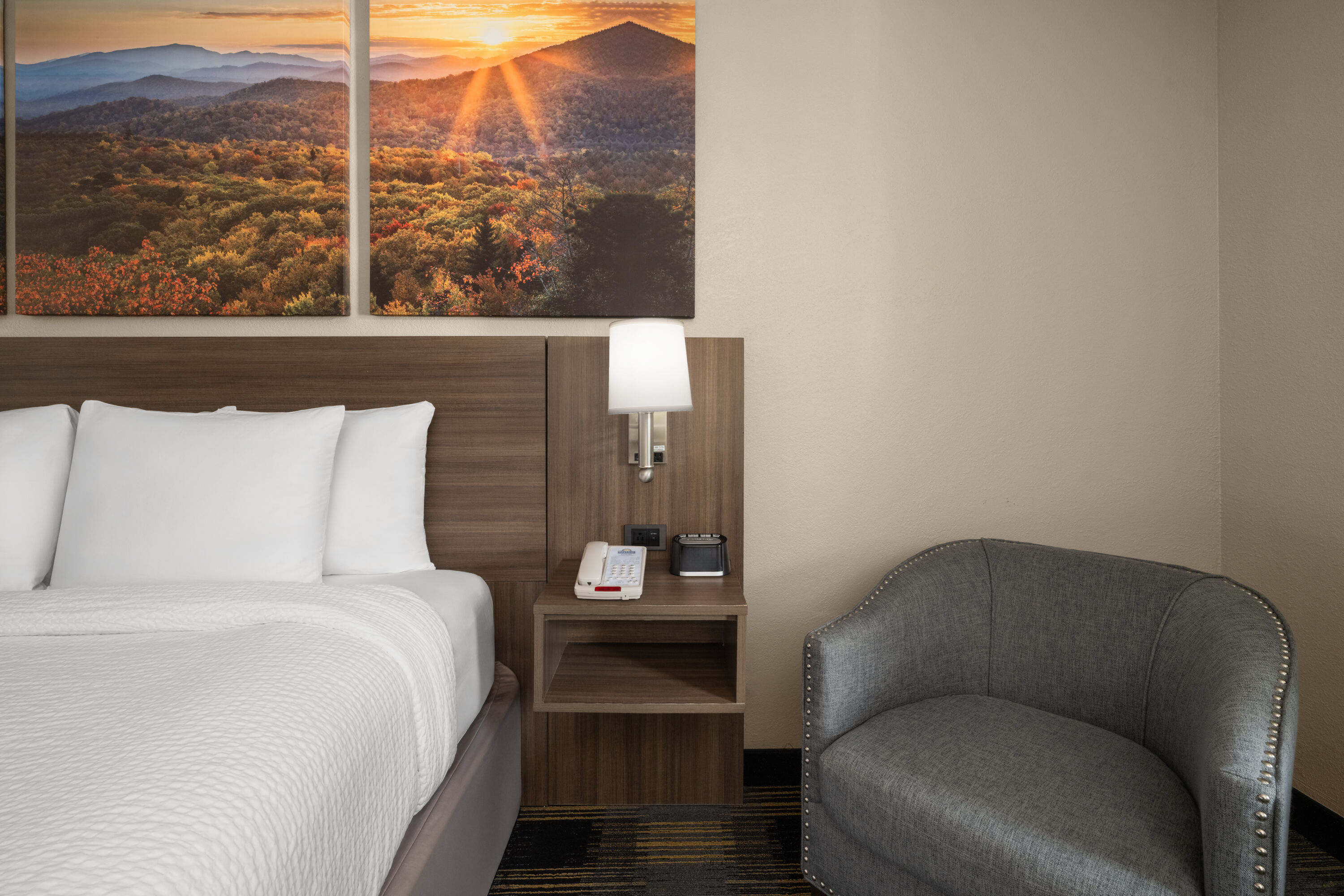 Guest room at the Days Inn by Wyndham Canton in Canton, Georgia