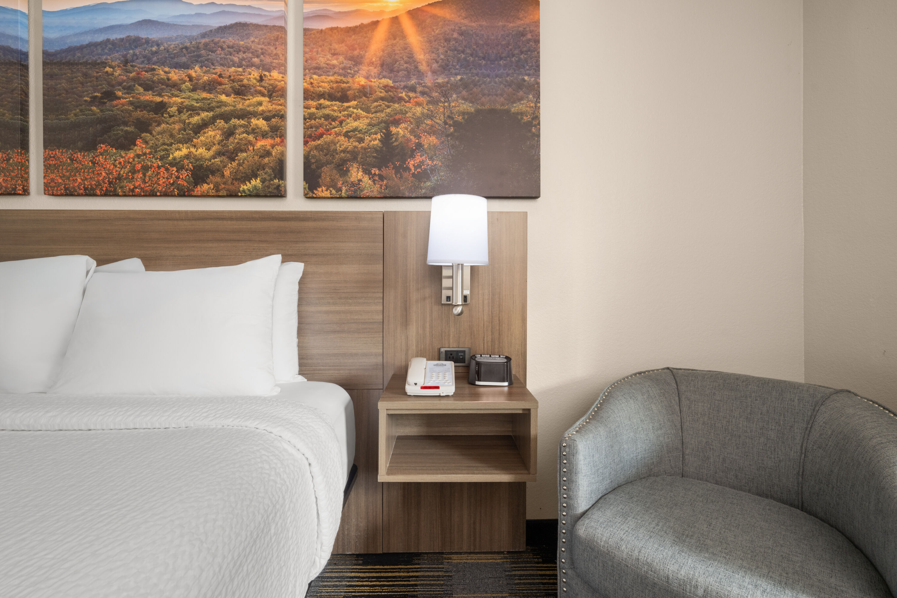 Guest room at the Days Inn by Wyndham Canton in Canton, Georgia