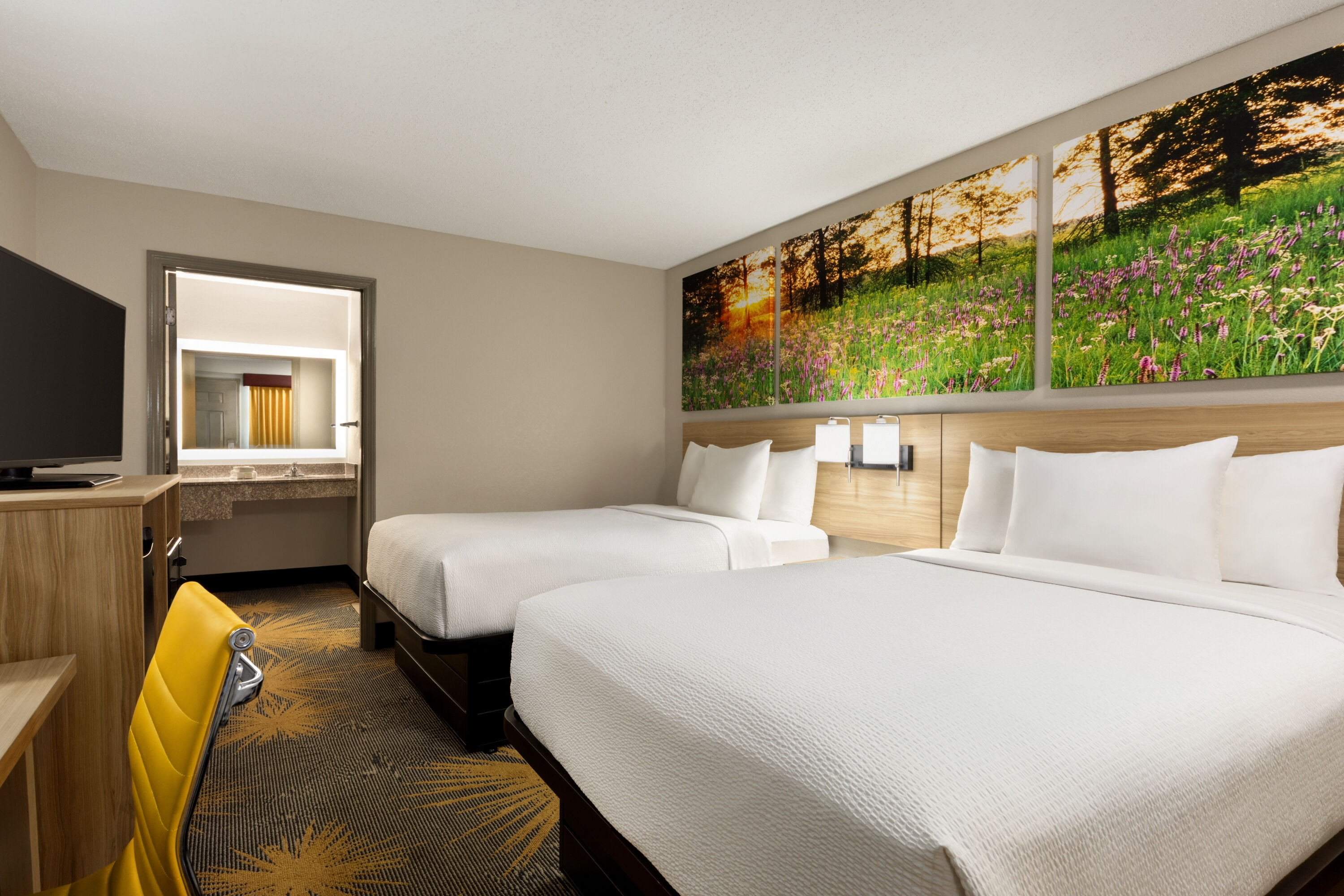 Guest room at the Days Inn by Wyndham Cartersville in Cartersville, Georgia