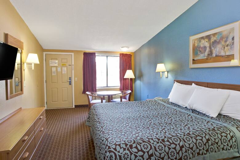 Guest room at the Days Inn Lawrenceville in Lawrenceville, Georgia