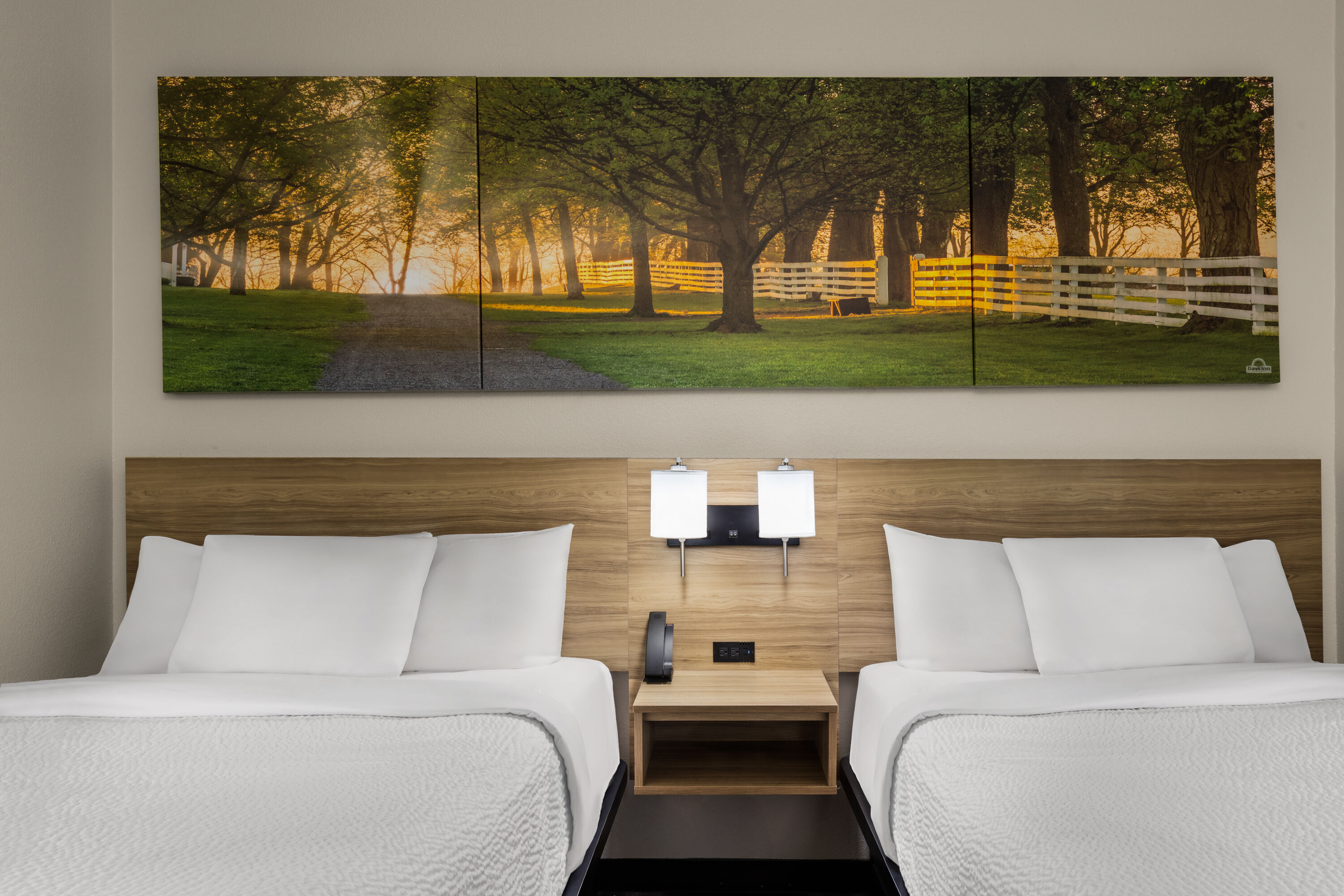 Guest room at the Days Inn by Wyndham McDonough in McDonough, Georgia