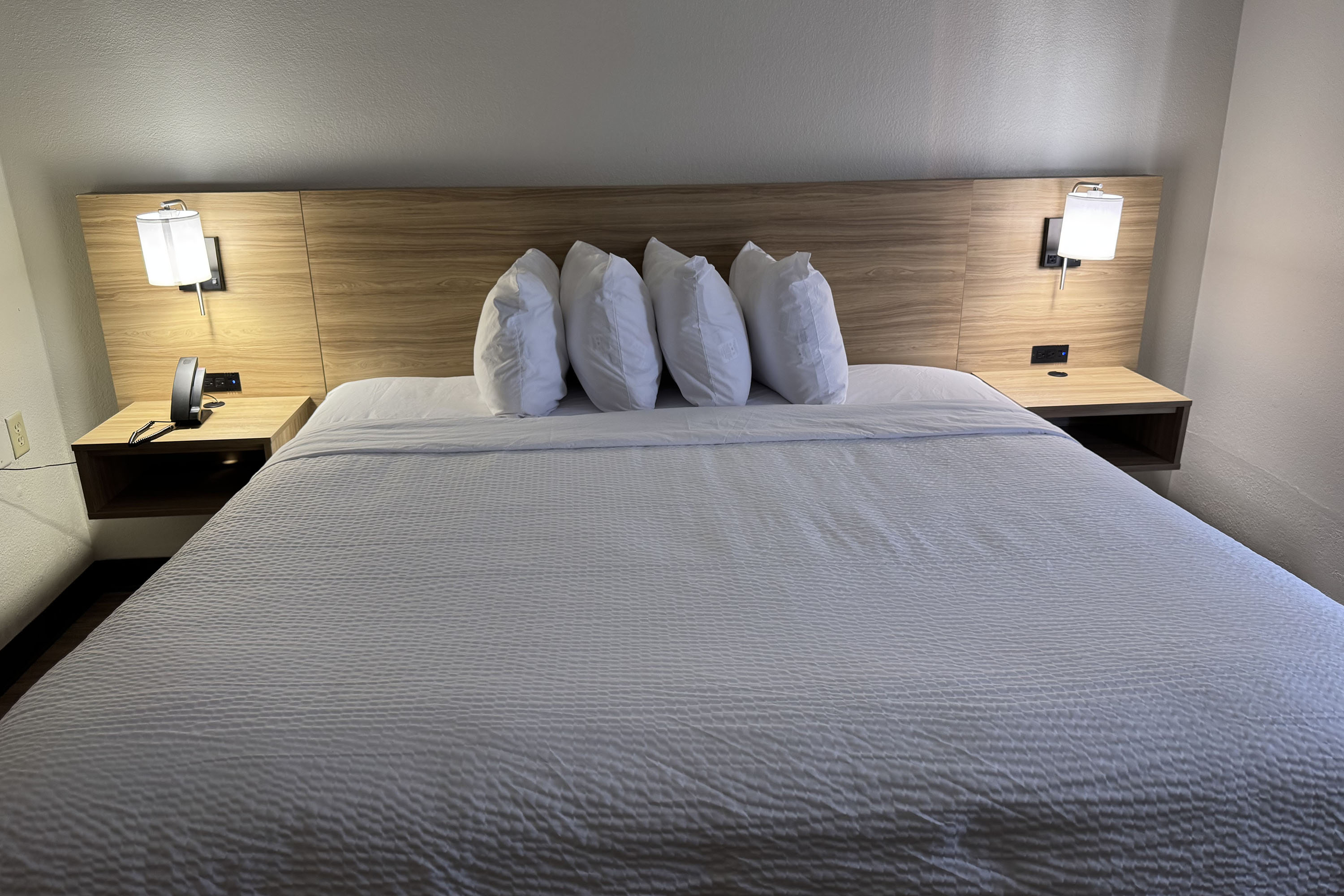 Guest room at the Days Inn by Wyndham McDonough in McDonough, Georgia