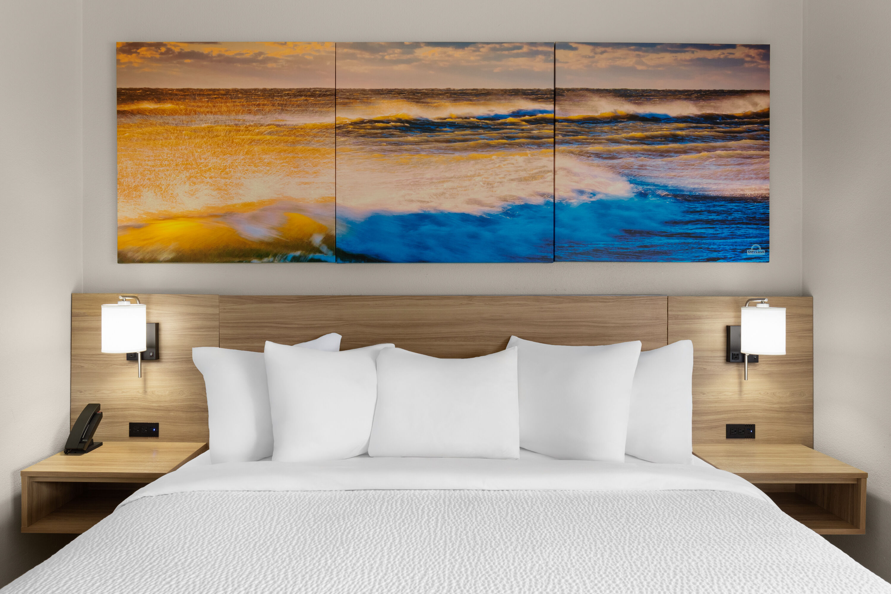 Guest room at the Days Inn by Wyndham McDonough in McDonough, Georgia
