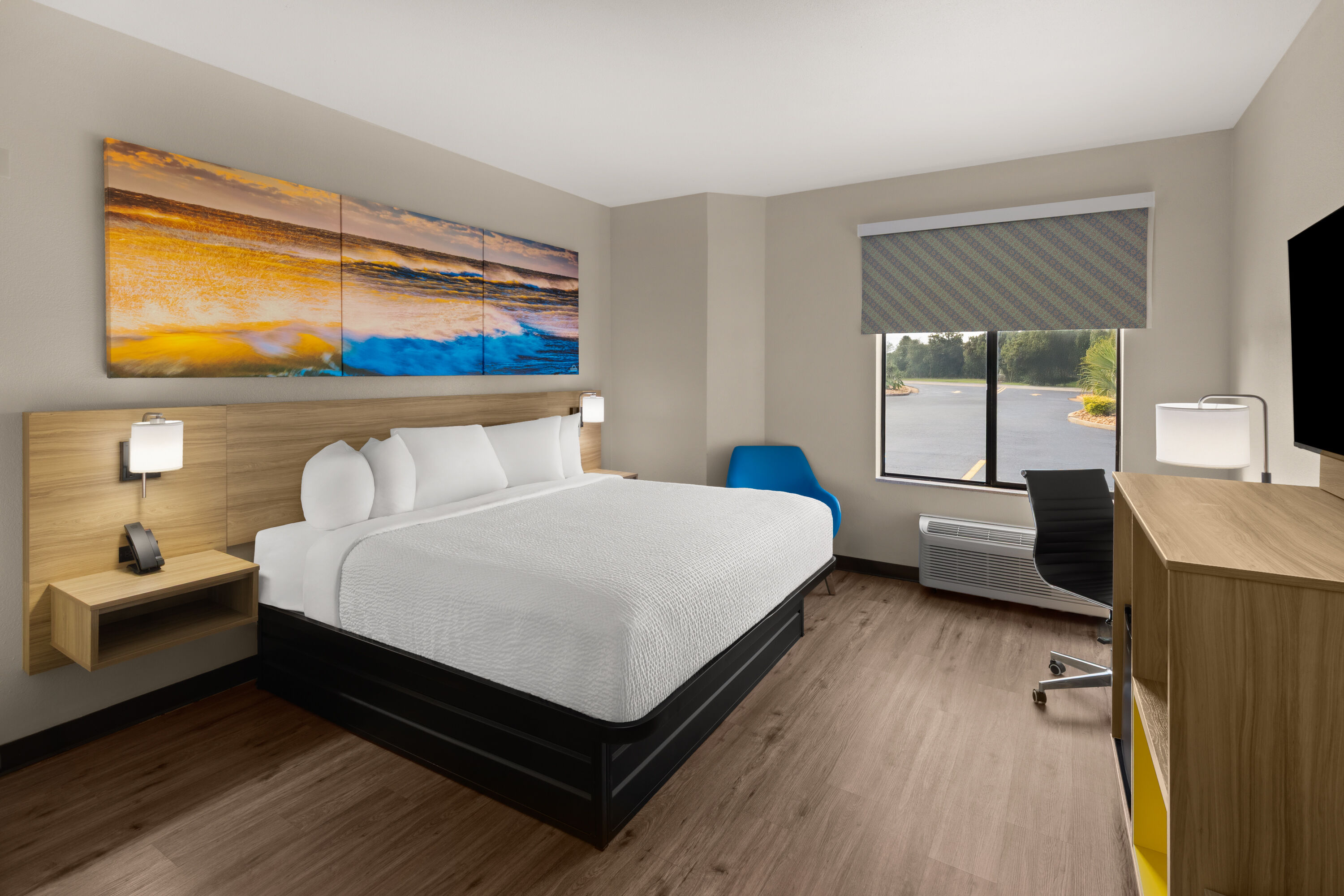 Guest room at the Days Inn by Wyndham McDonough in McDonough, Georgia
