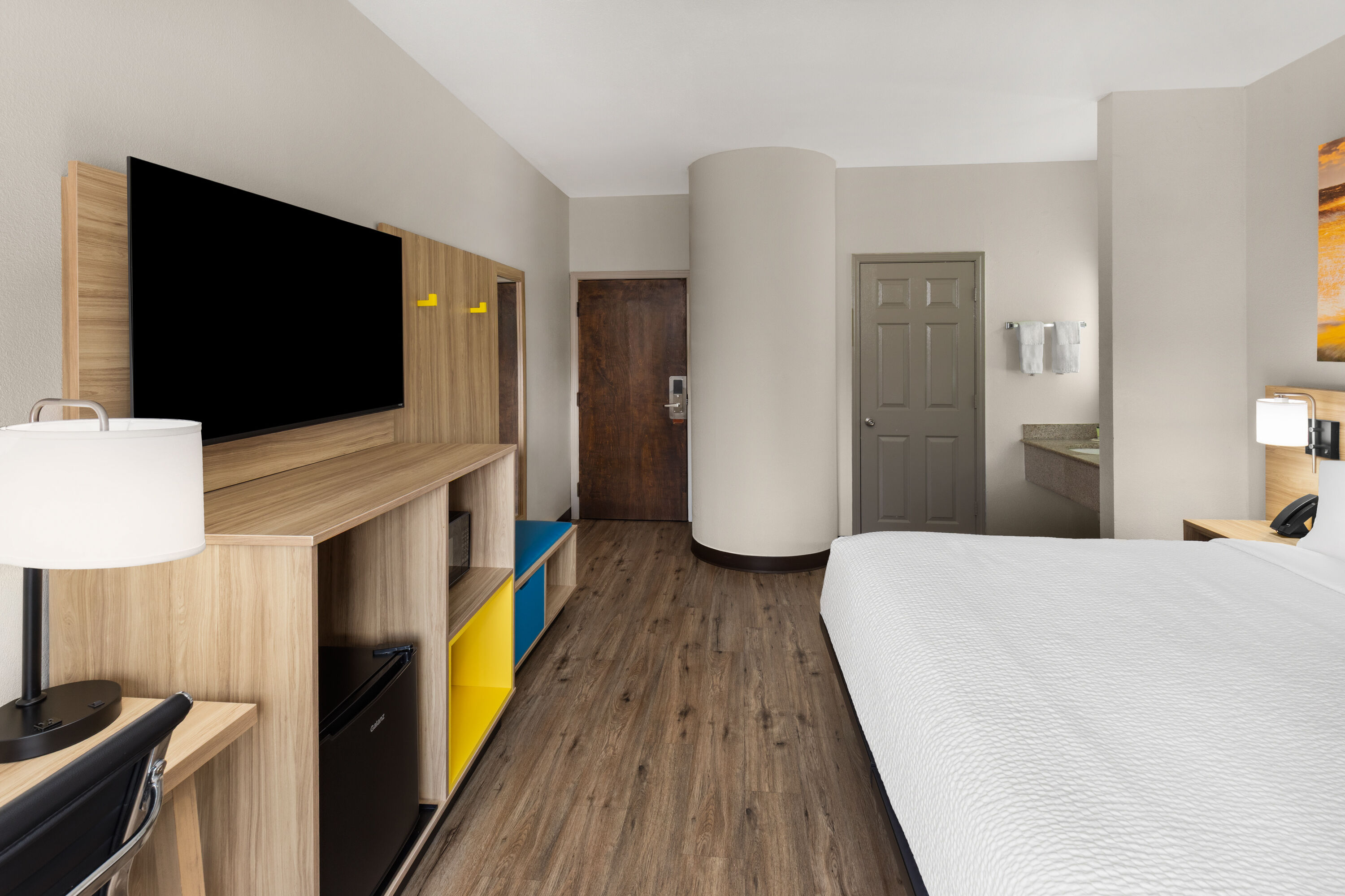 Guest room at the Days Inn by Wyndham McDonough in McDonough, Georgia