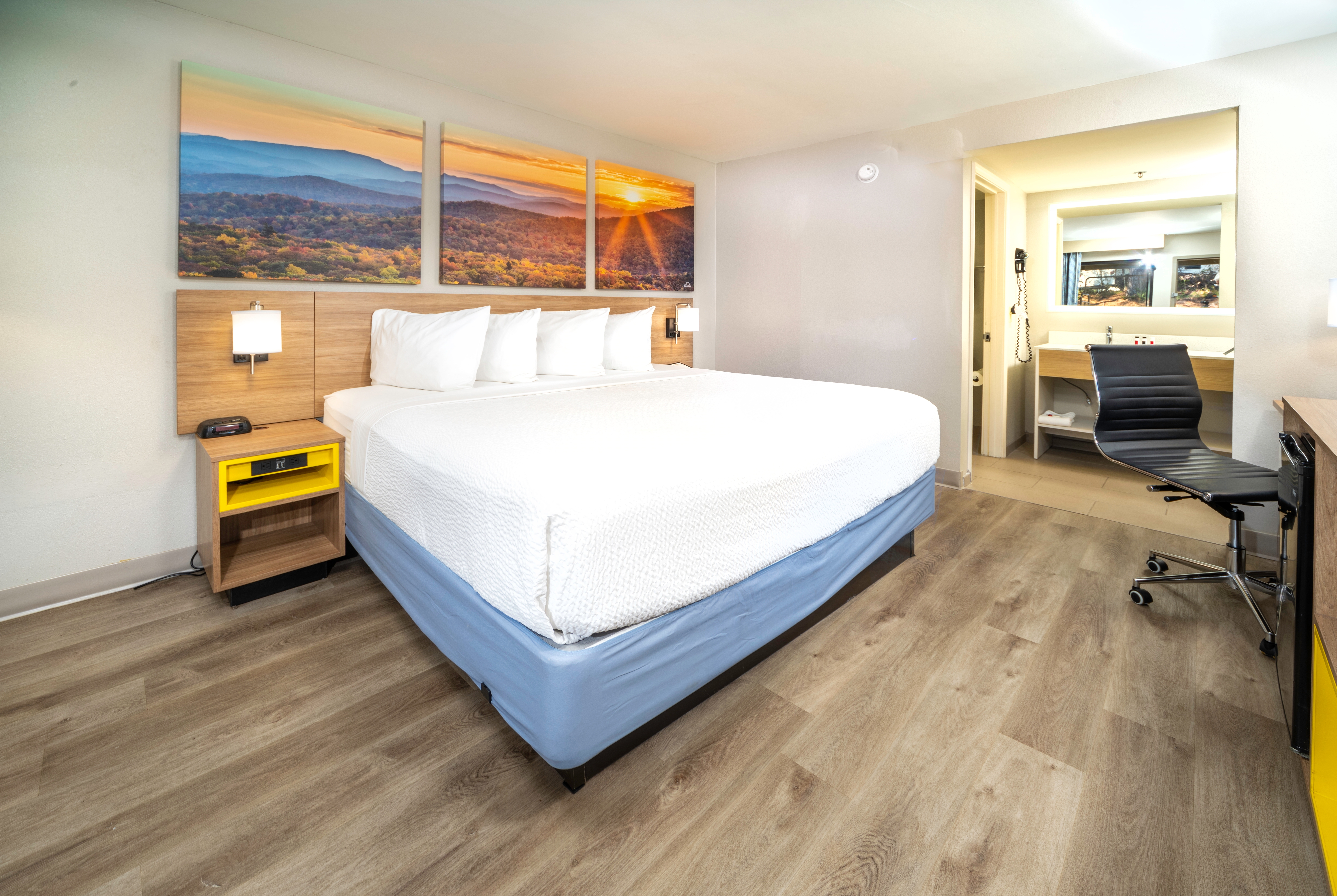 Guest room at the Days Inn by Wyndham Atlanta Stone Mountain in Stone Mountain, Georgia