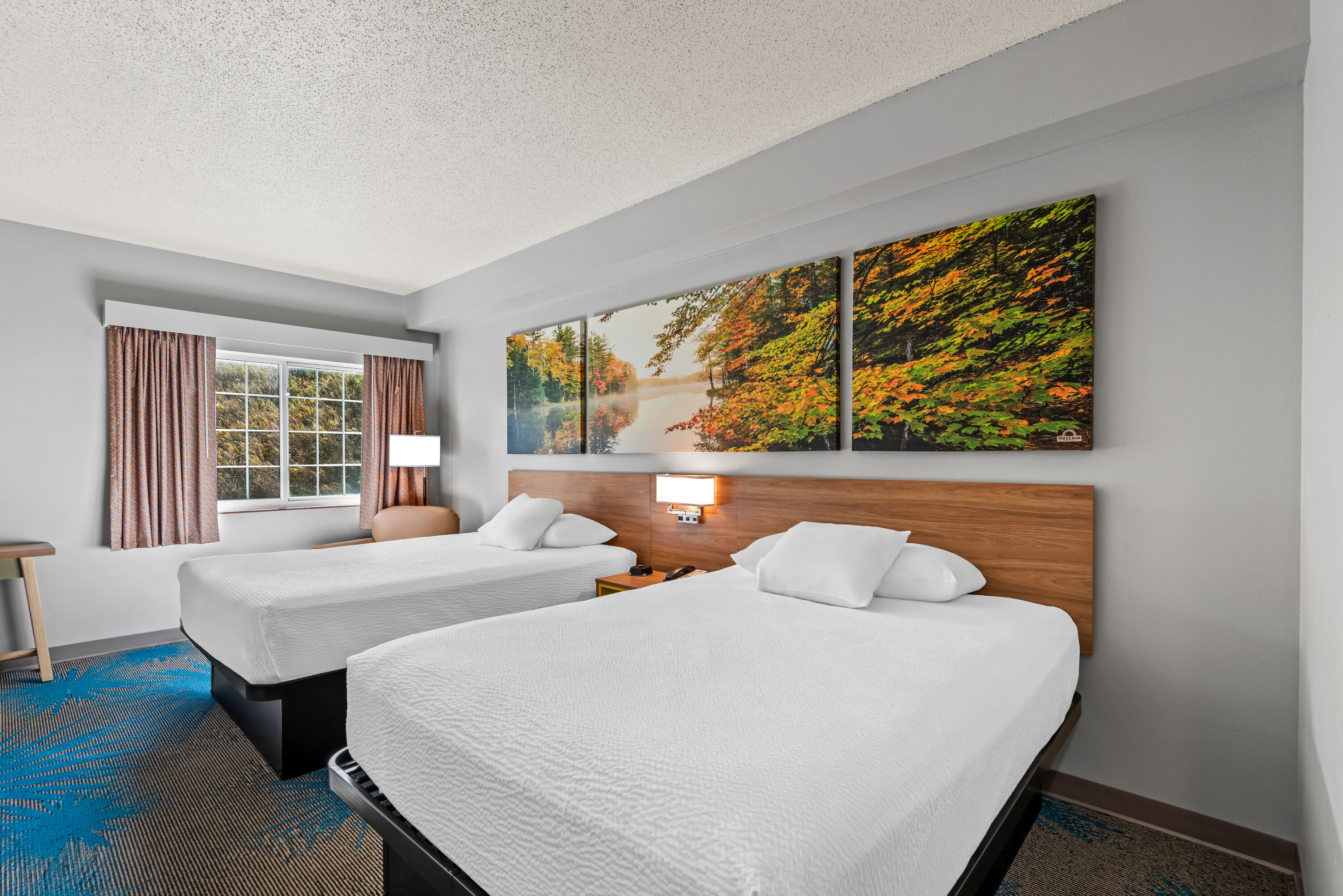 Double bed guest room at the Days Inn by Wyndham Carroll in Carroll, Iowa