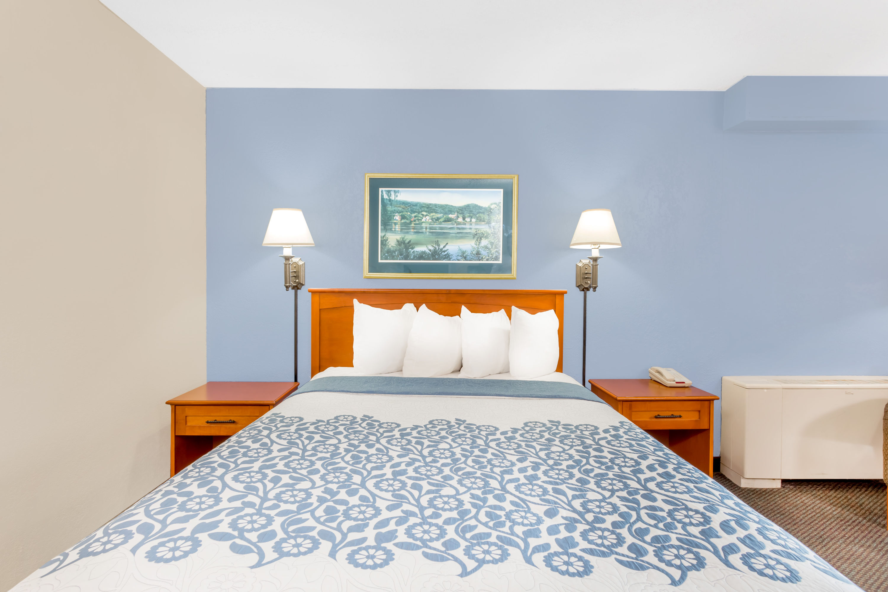Guest room at the Days Inn by Wyndham Cedar Falls- University Plaza in Cedar Falls, Iowa