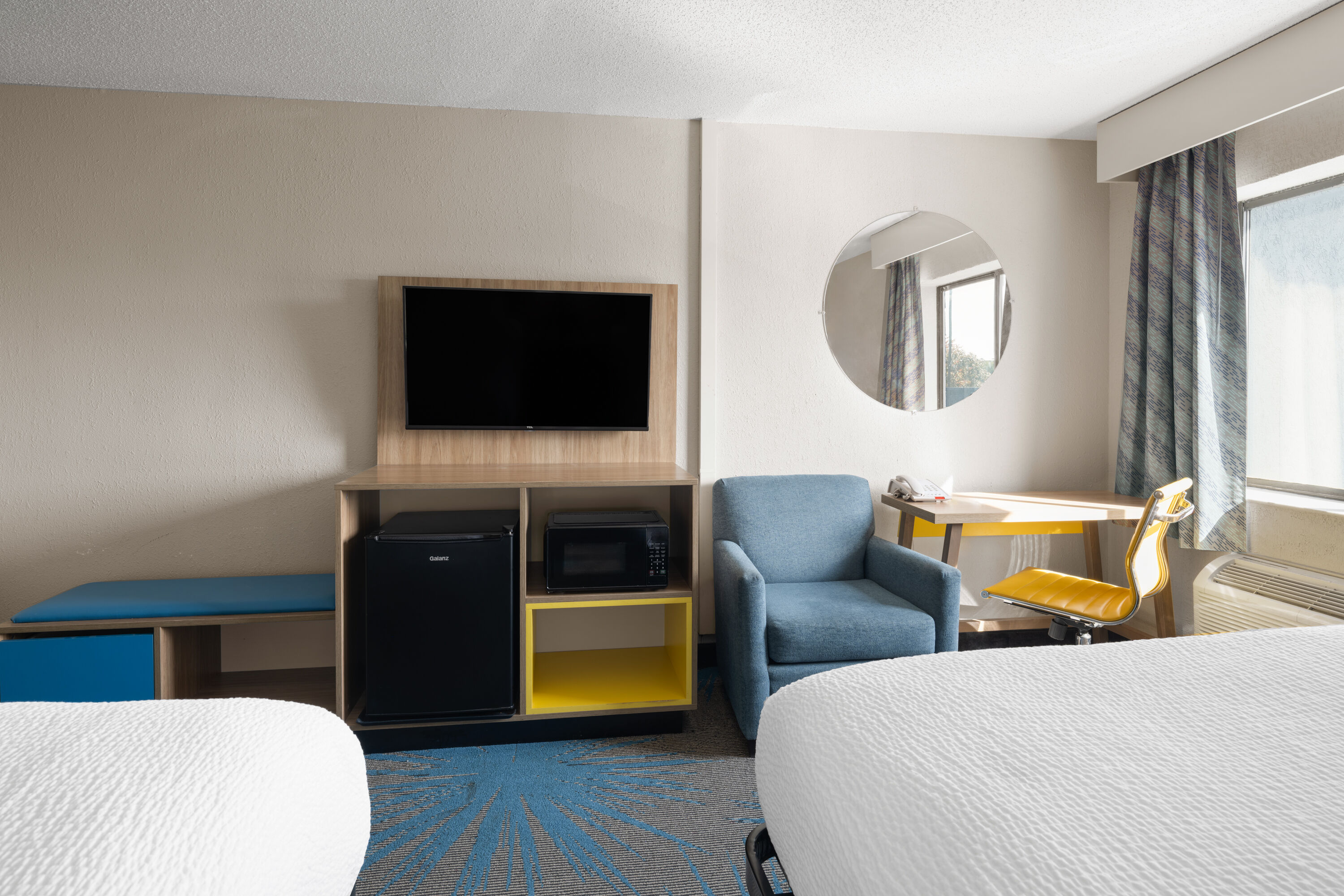 Guest room at the Days Inn by Wyndham Davenport in Davenport, Iowa