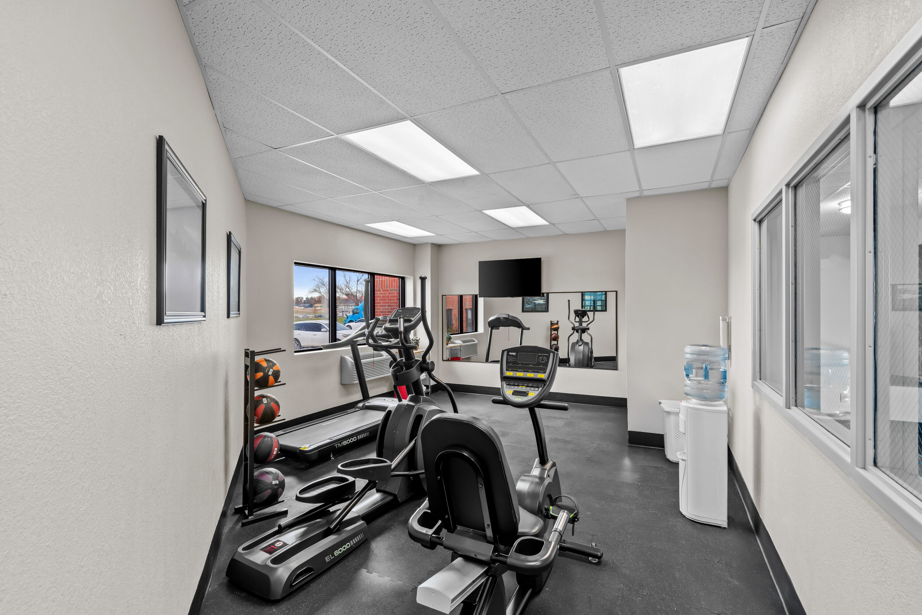 Fitness room at Days Inn & Suites by Wyndham Des Moines Airport in Des Moines, Iowa