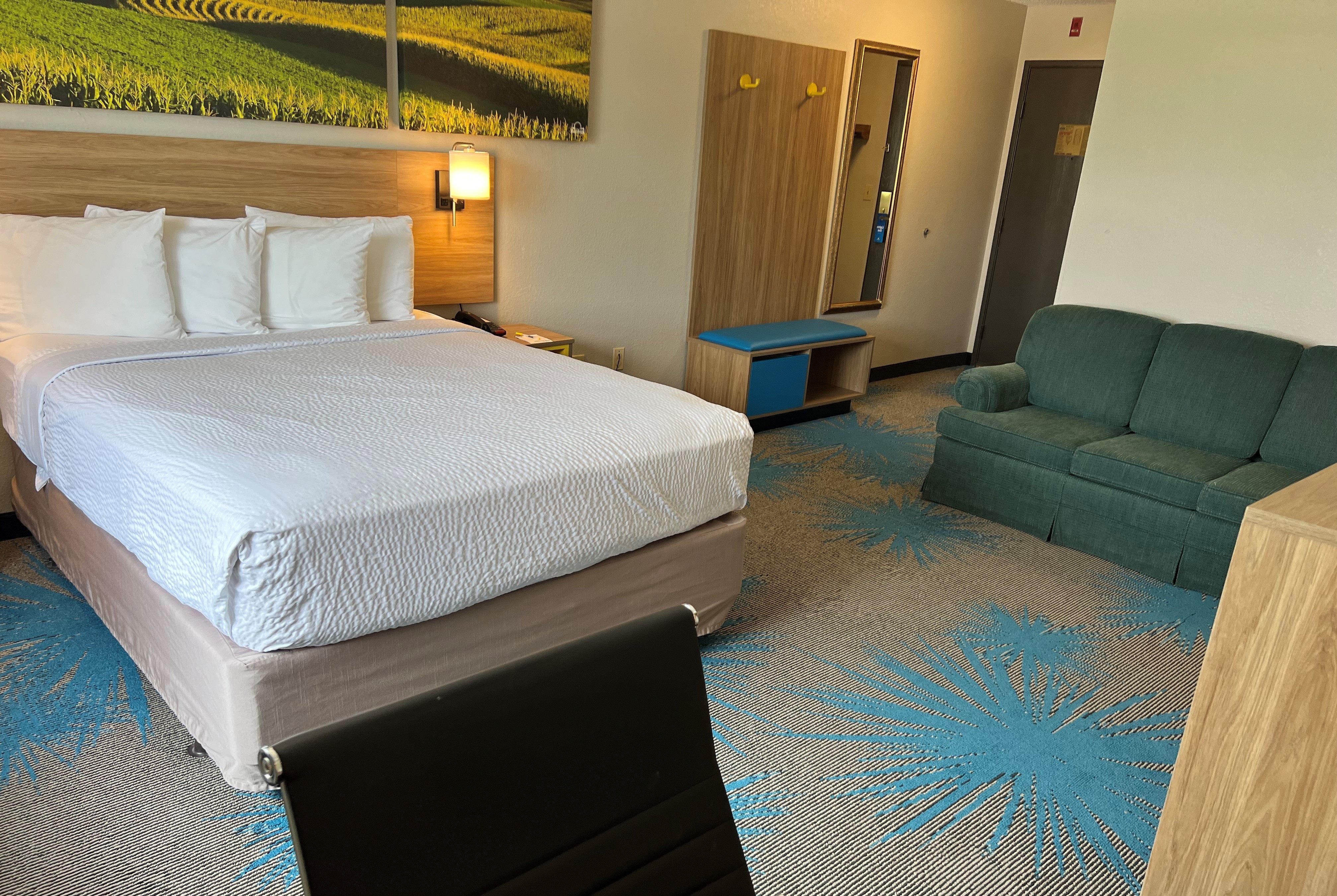 Guest room at the Days Inn & Suites by Wyndham Des Moines Airport in Des Moines, Iowa