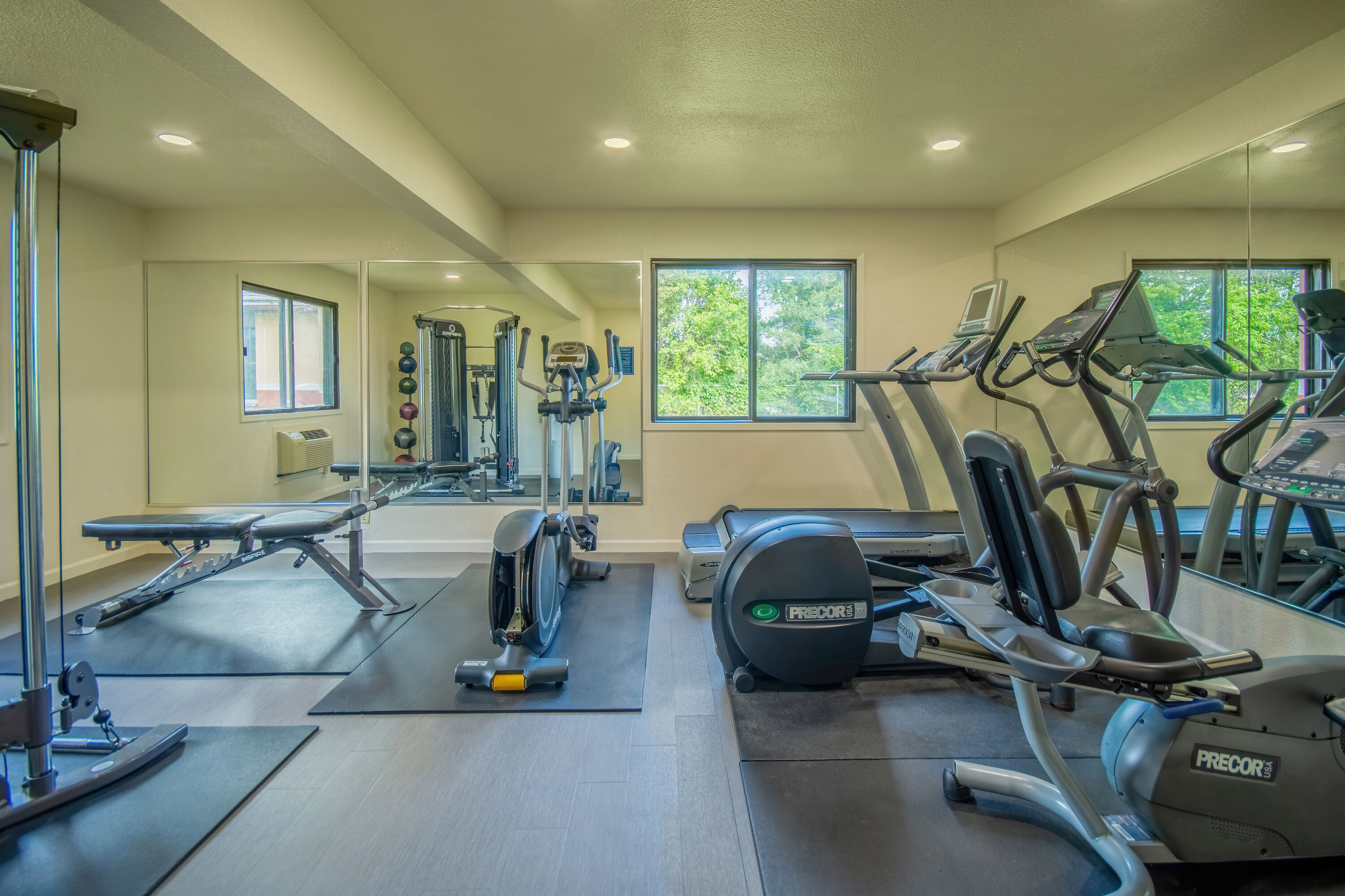 Fitness room at Days Inn & Suites by Wyndham Waterloo in Waterloo, Iowa