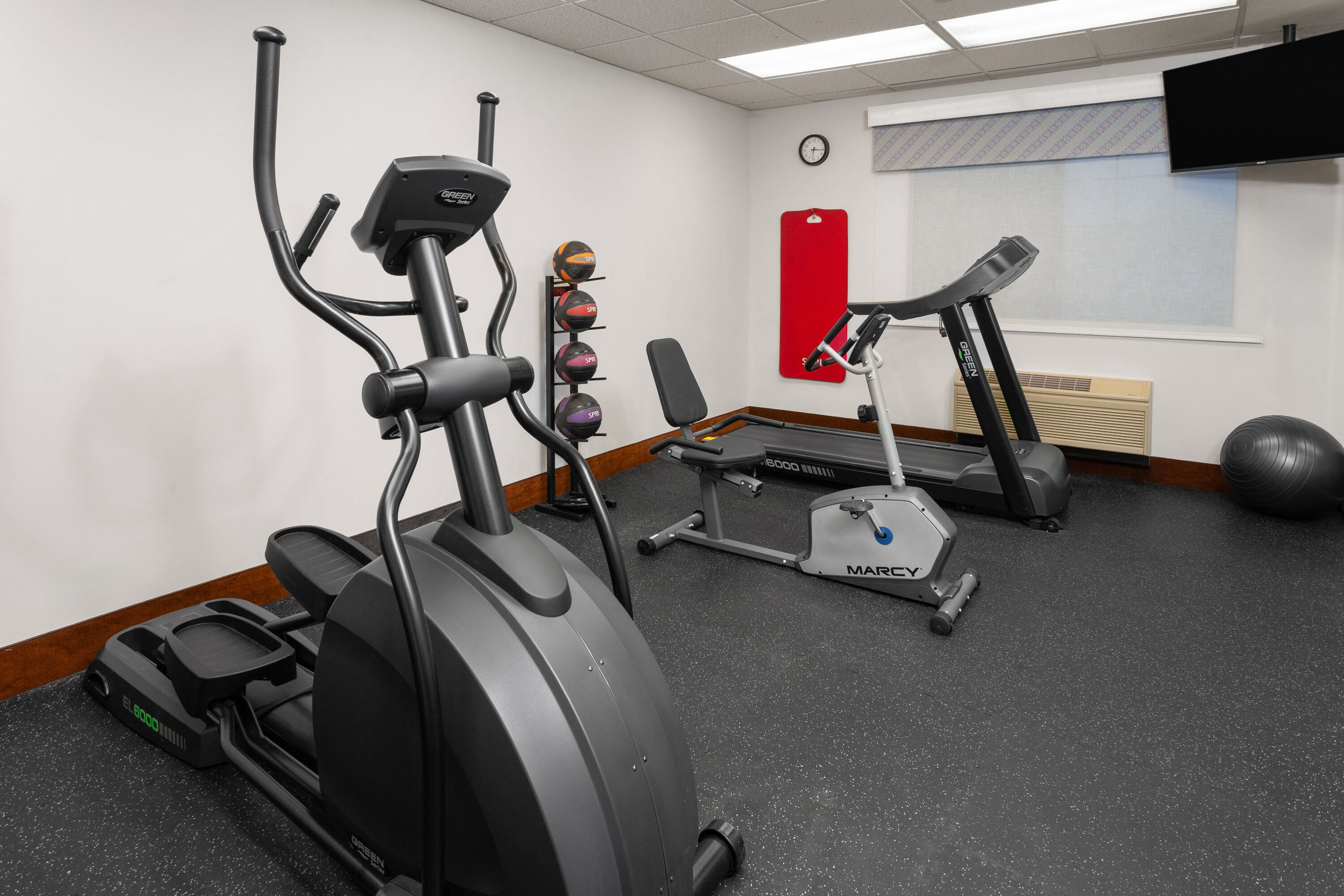 Fitness room at Days Inn & Suites by Wyndham Arlington Heights in Arlington Heights, Illinois