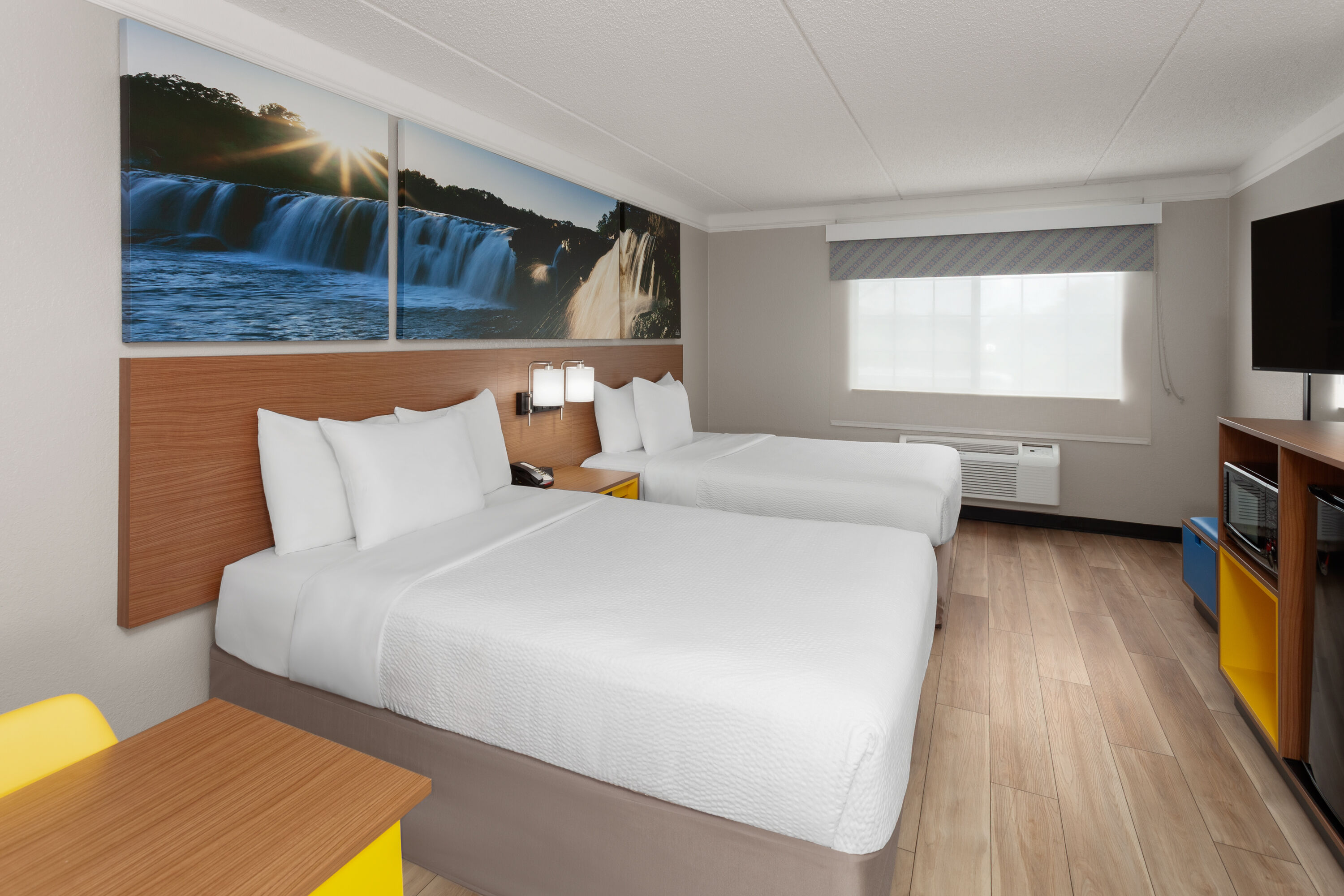 Guest room at the Days Inn & Suites by Wyndham Arlington Heights in Arlington Heights, Illinois