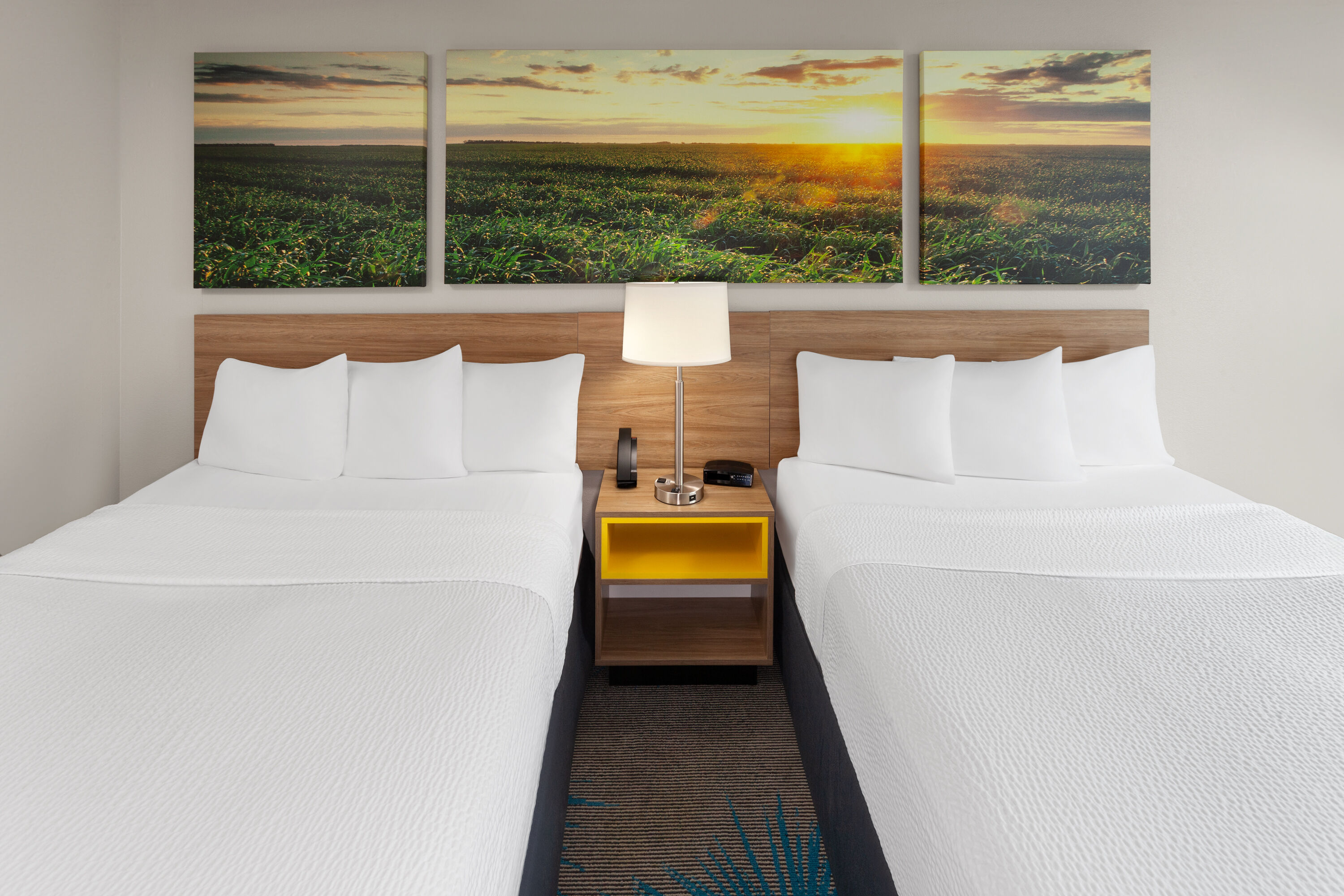 Guest room at the Days Inn & Suites by Wyndham Morris/I-80 in Morris, Illinois