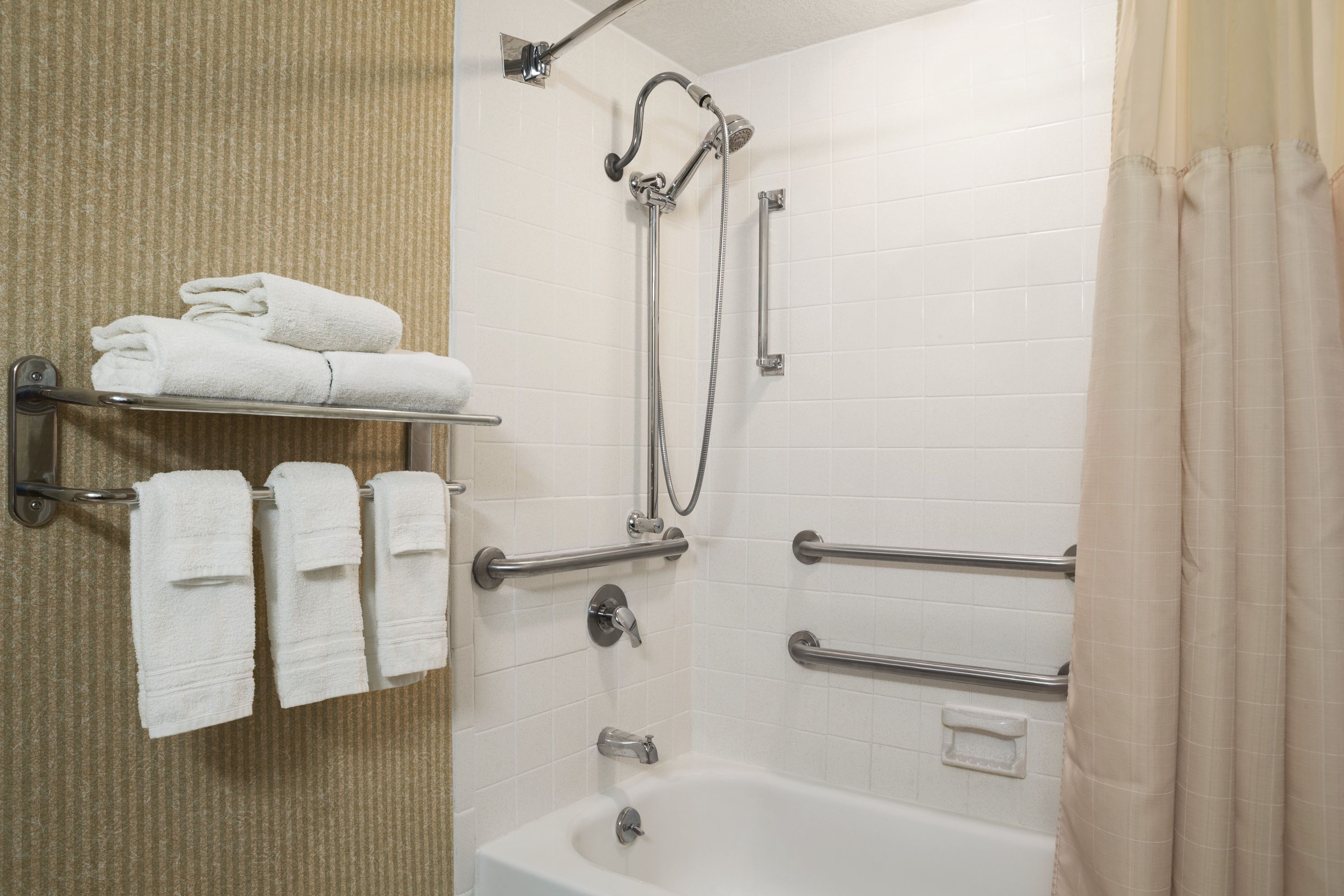 Guest room at the Days Inn by Wyndham Rock Falls in Rock Falls, Illinois