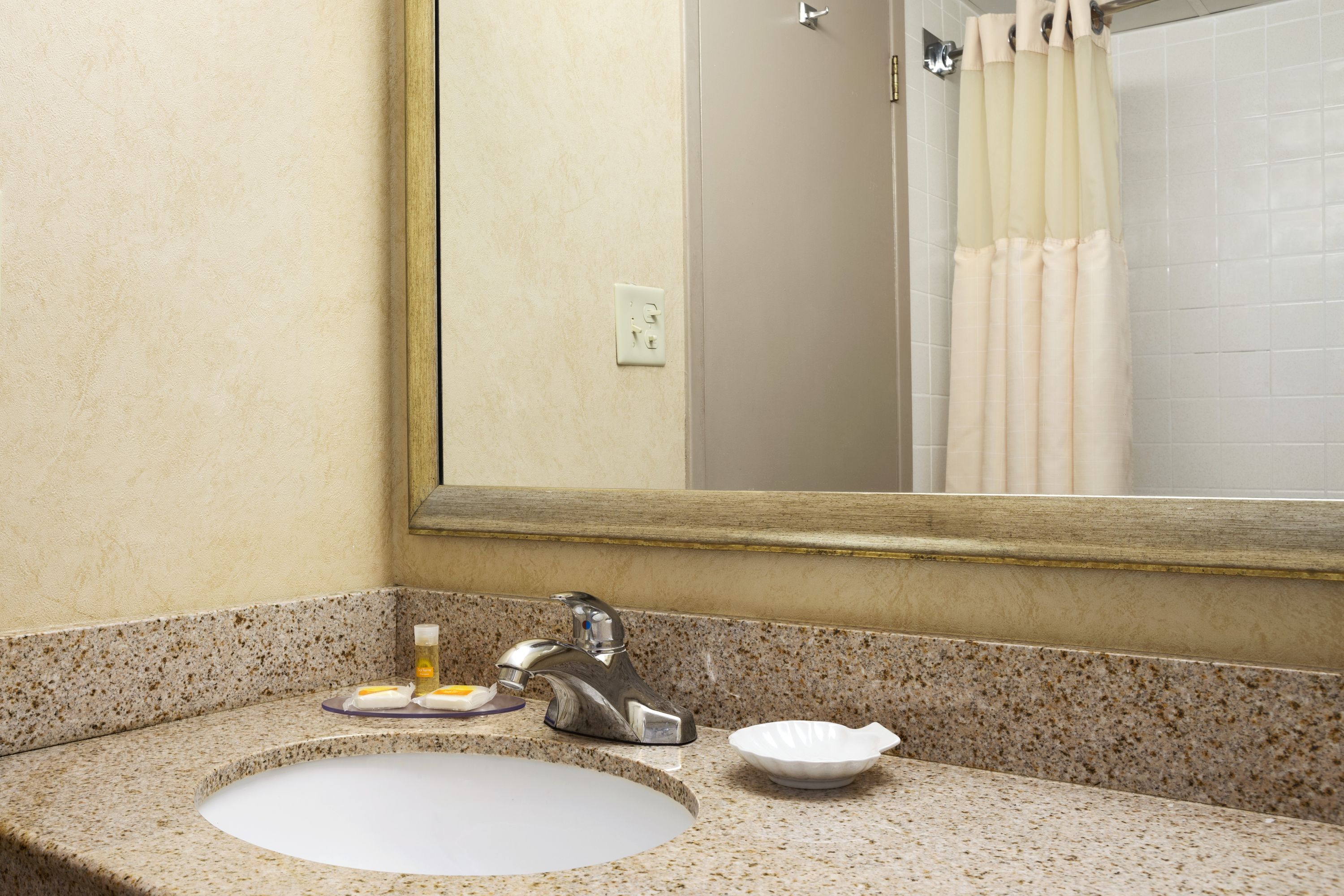Guest room at the Days Inn by Wyndham Rock Falls in Rock Falls, Illinois