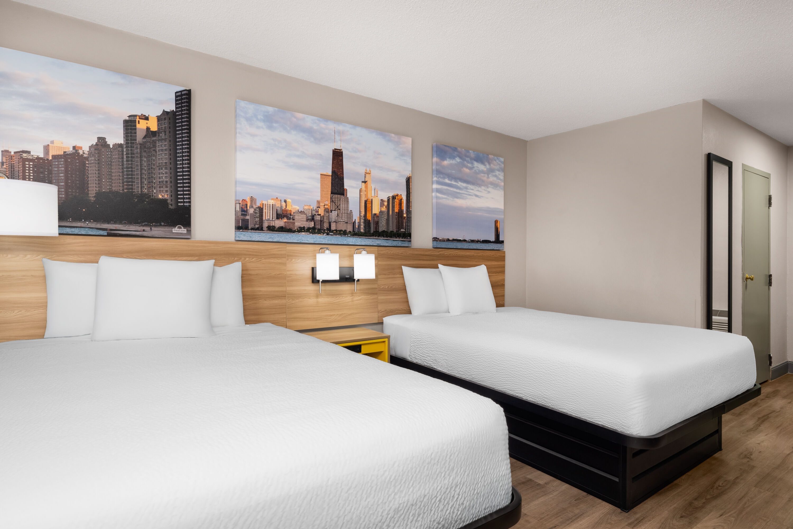 Guest room at the Days Inn by Wyndham St. Charles IL in St. Charles, Illinois