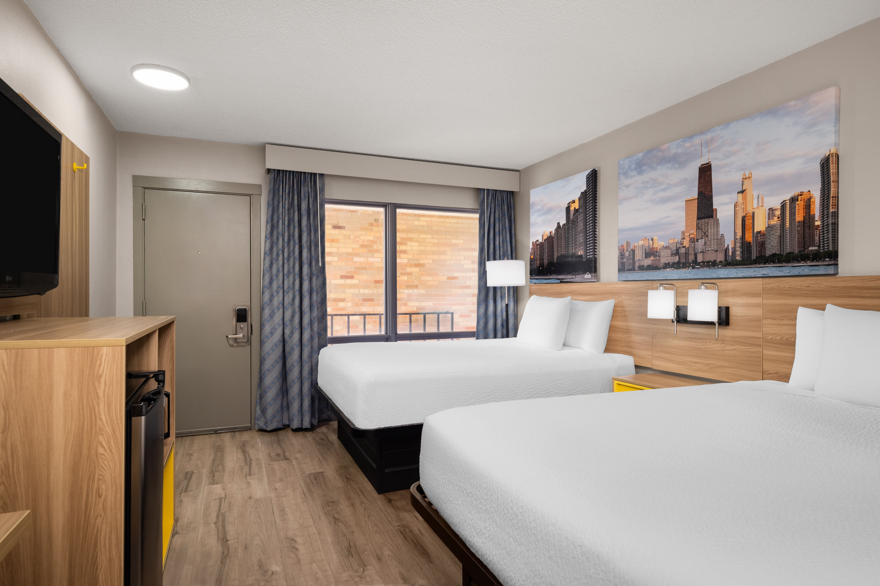 Guest room at the Days Inn by Wyndham St. Charles IL in St. Charles, Illinois