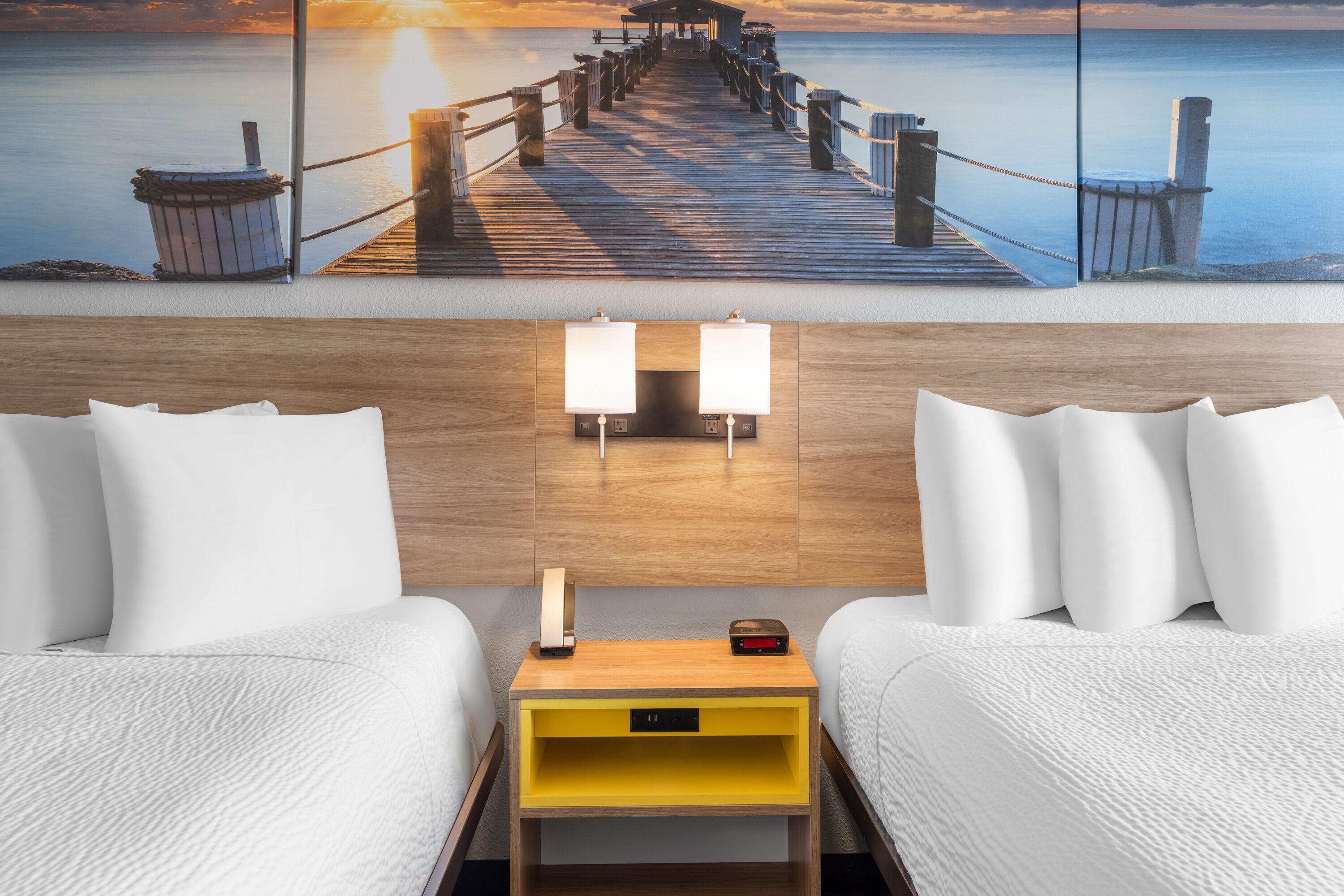 Guest room at the Days Inn by Wyndham Cloverdale Greencastle in Cloverdale, Indiana