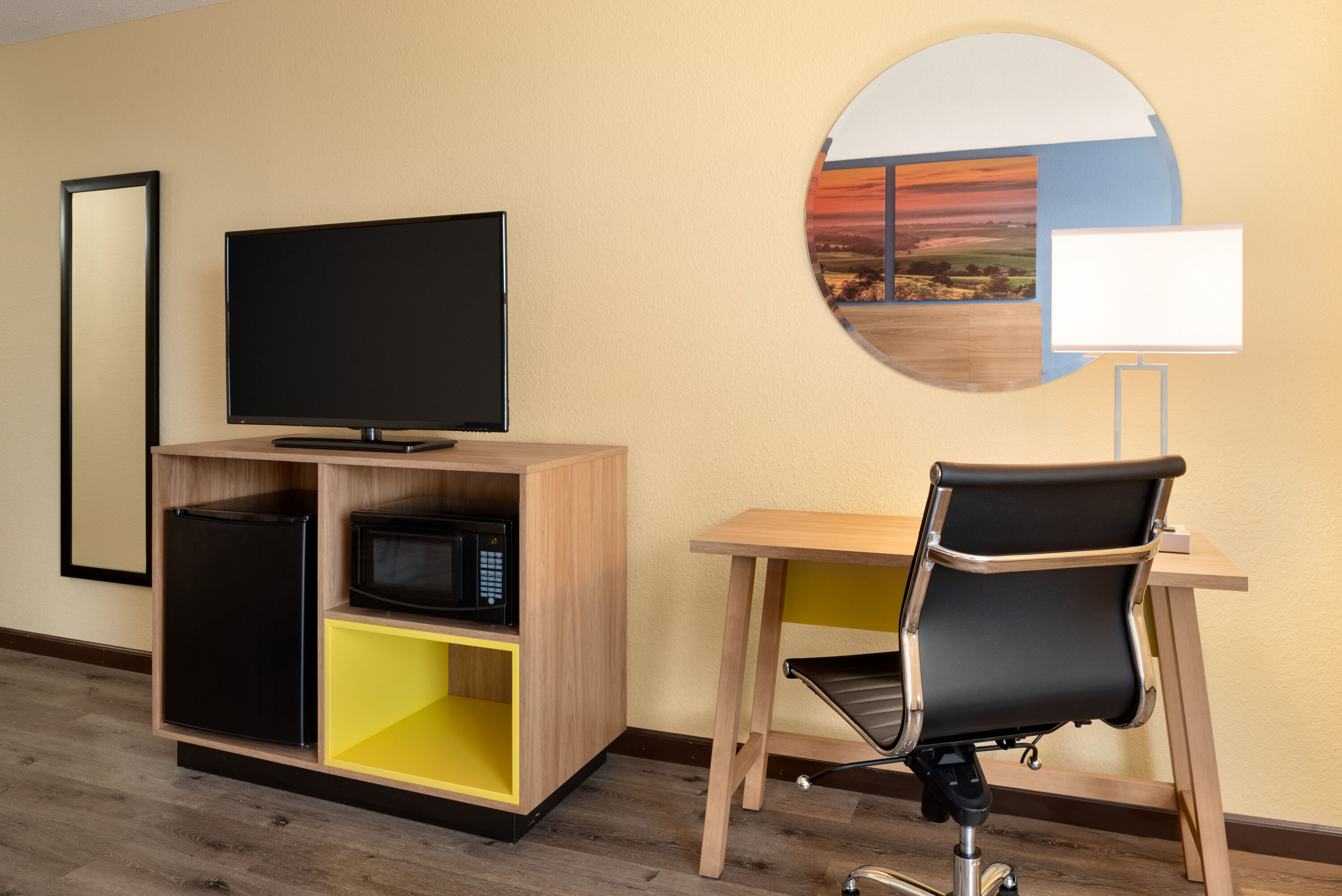 Guest room at the Days Inn & Suites by Wyndham Merrillville in Merrillville, Indiana