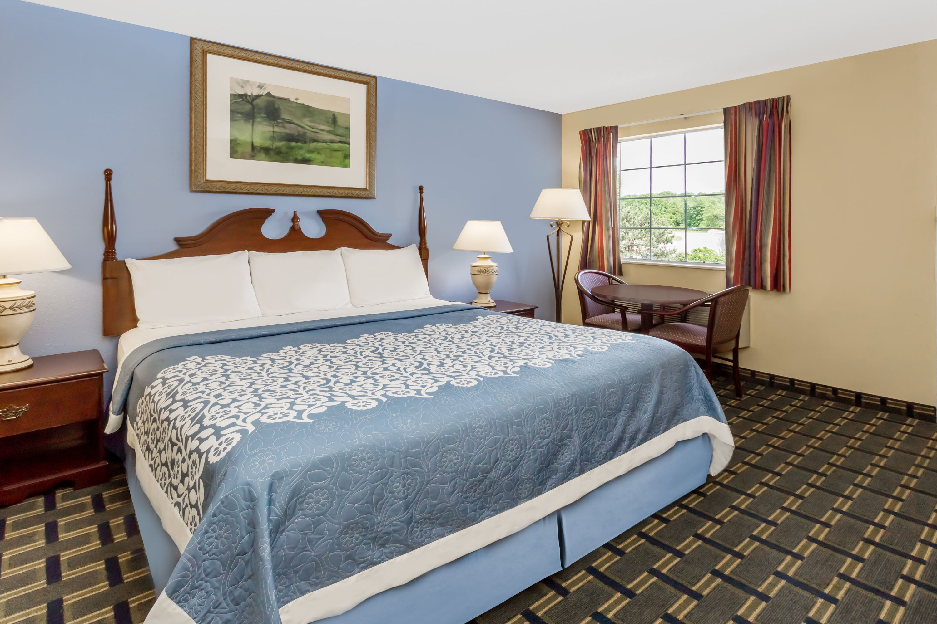 Guest room at the Days Inn by Wyndham Plymouth in Plymouth, Indiana