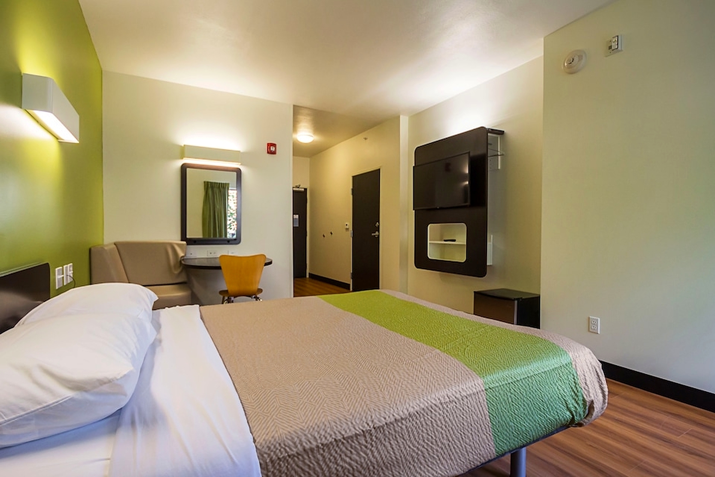 Guest room at the Days Inn by Wyndham South Bend/Notre Dame in South Bend, Indiana