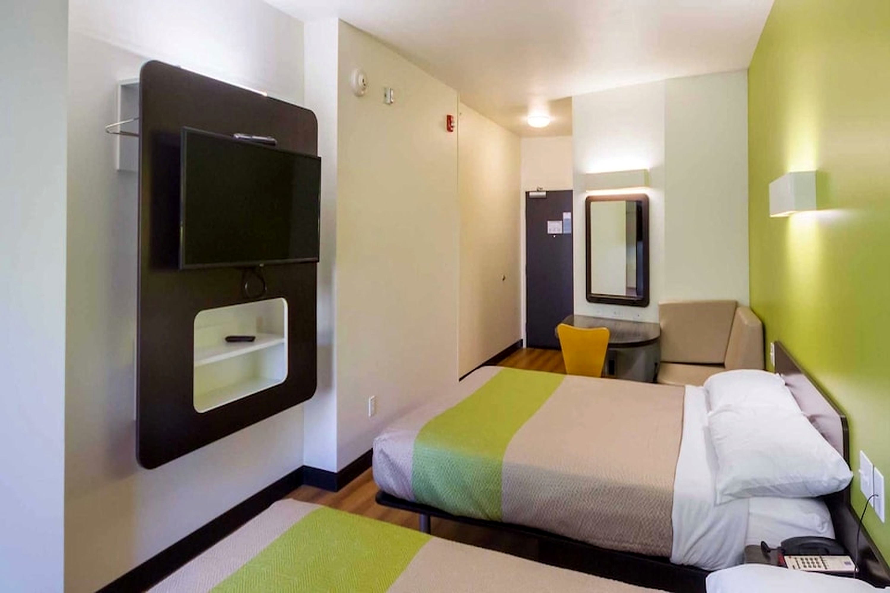 Guest room at the Days Inn by Wyndham South Bend/Notre Dame in South Bend, Indiana