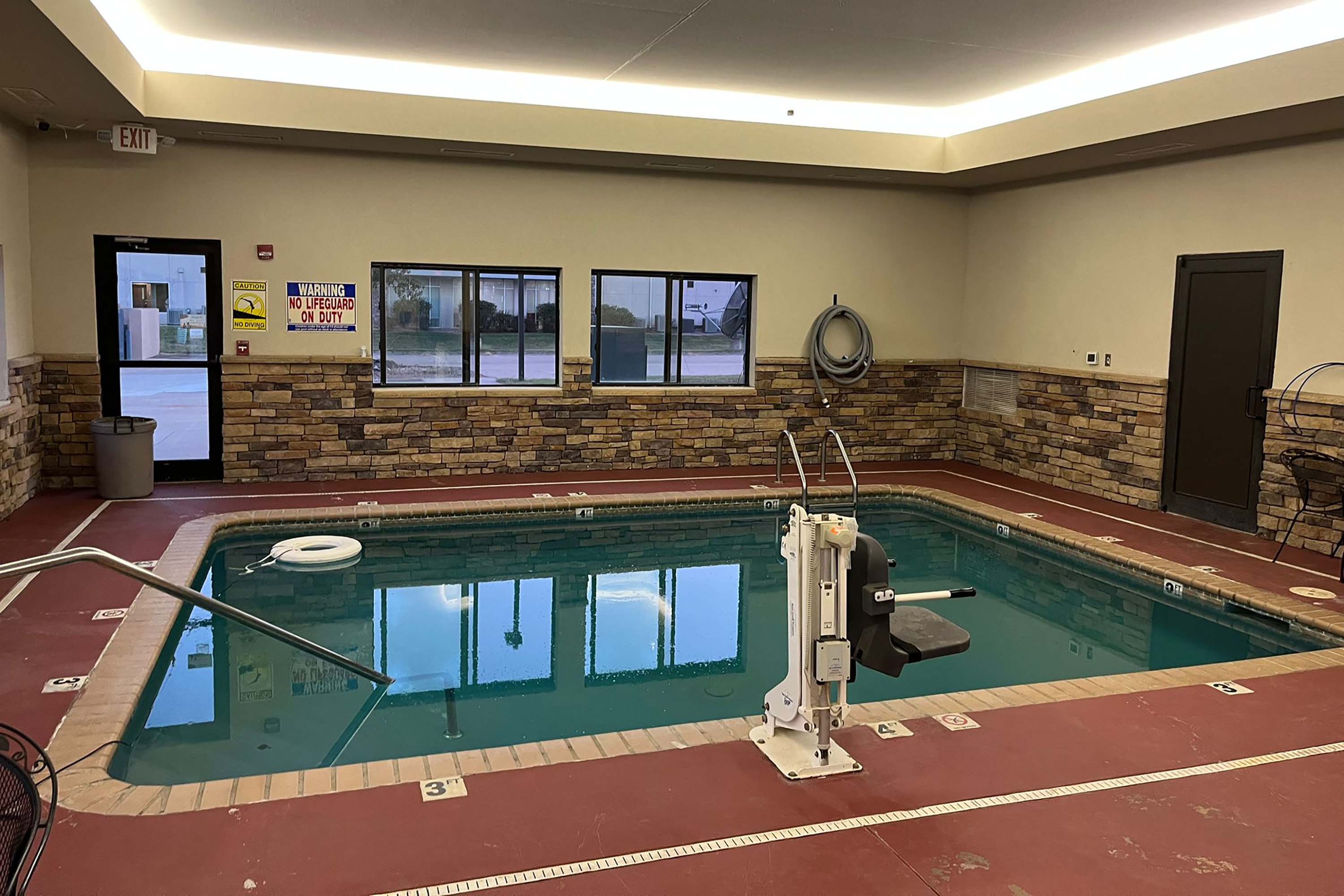 Indoor pool at the Days Inn by Wyndham Coffeyville in Coffeyville, Kansas