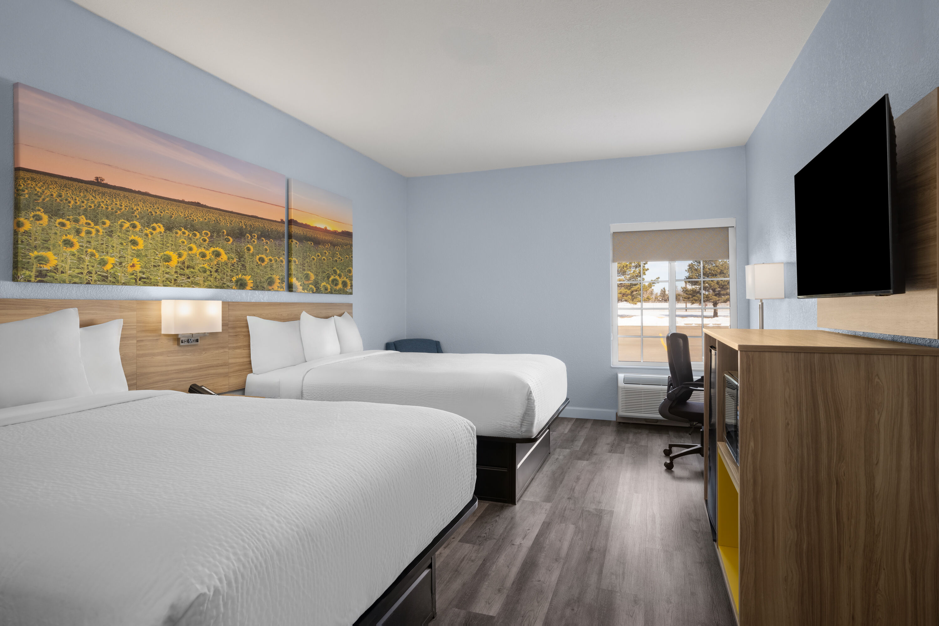 Guest room at the Days Inn by Wyndham Dodge City in Dodge City, Kansas