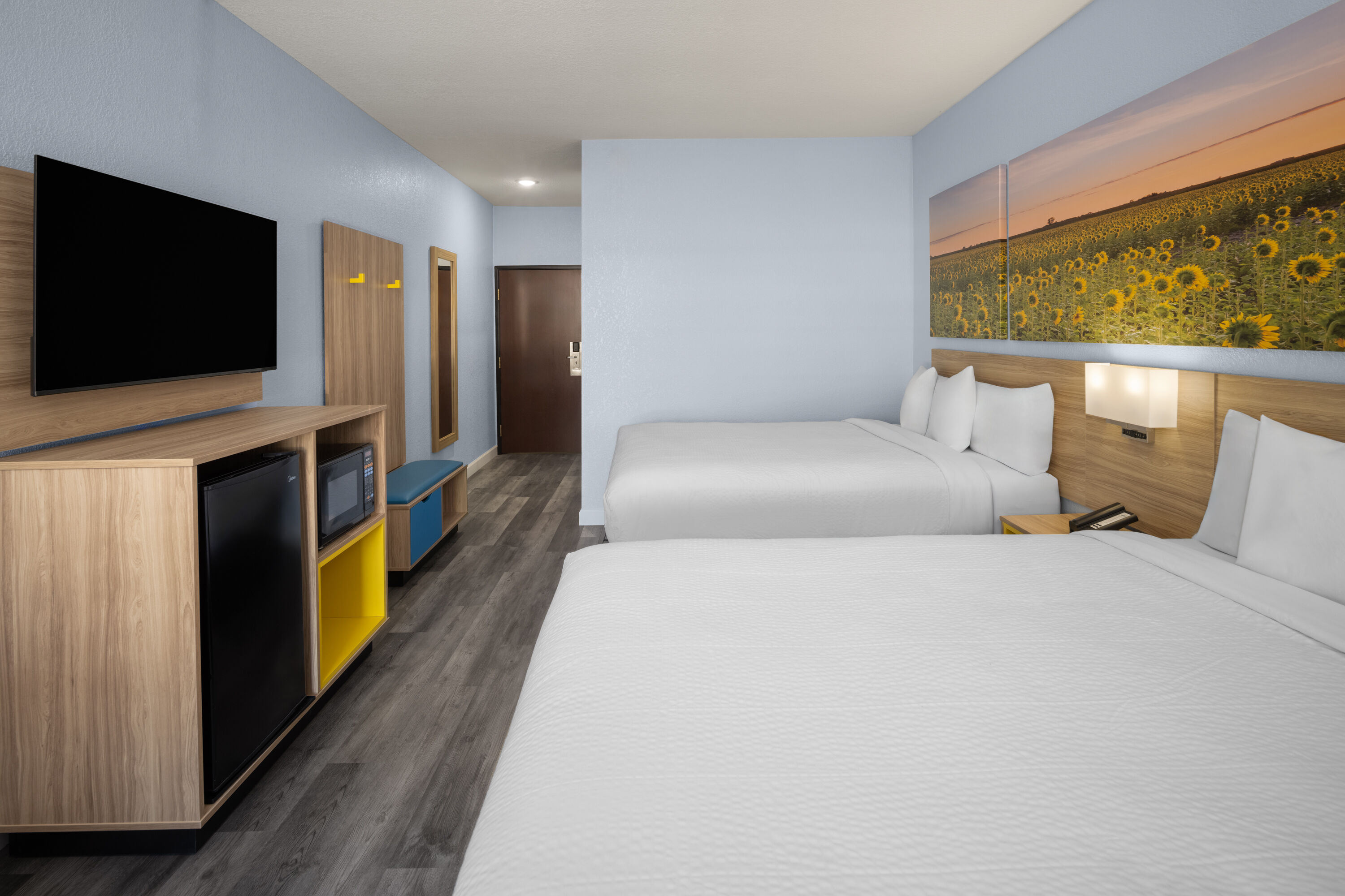 Guest room at the Days Inn by Wyndham Dodge City in Dodge City, Kansas