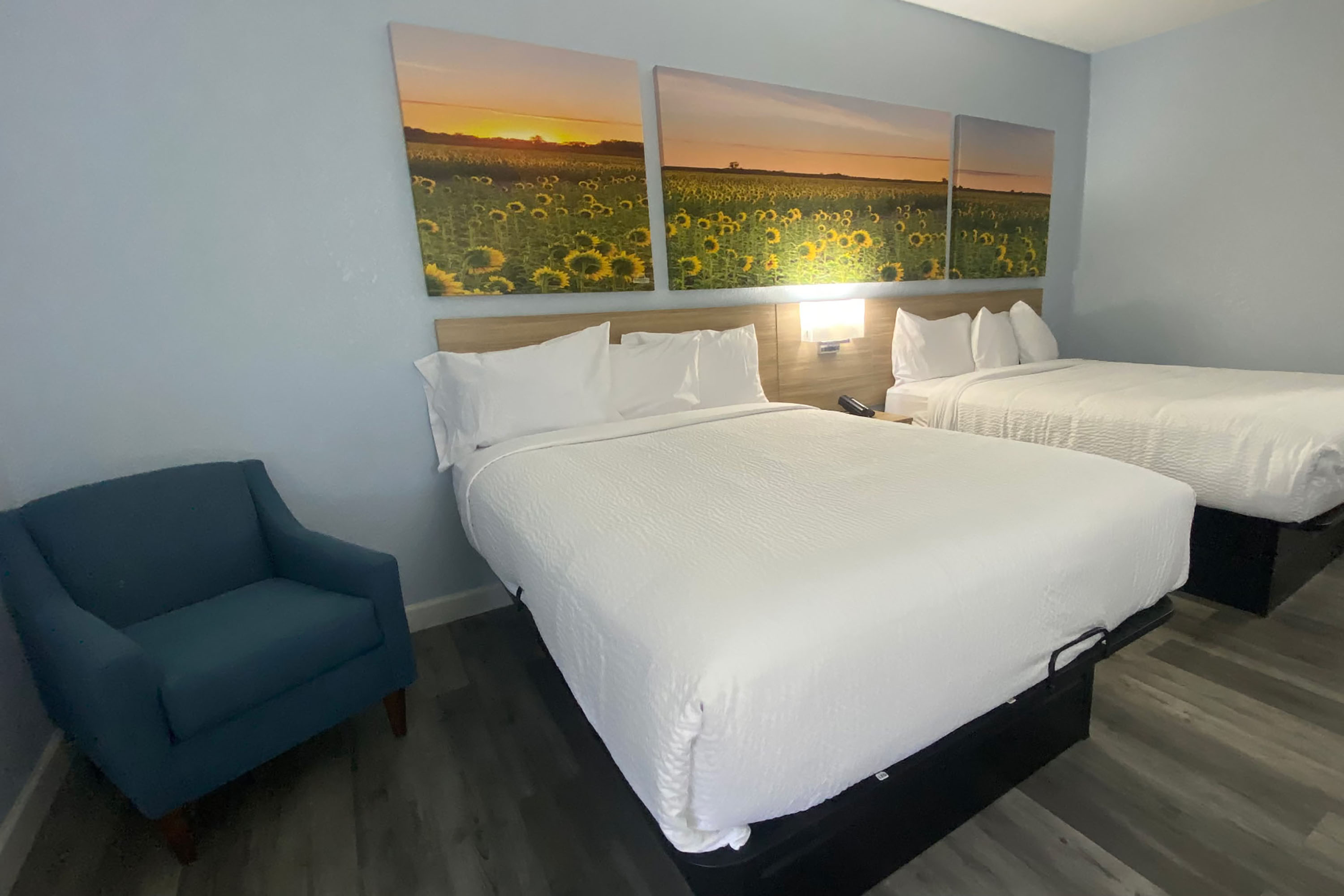 Guest room at the Days Inn by Wyndham Dodge City in Dodge City, Kansas