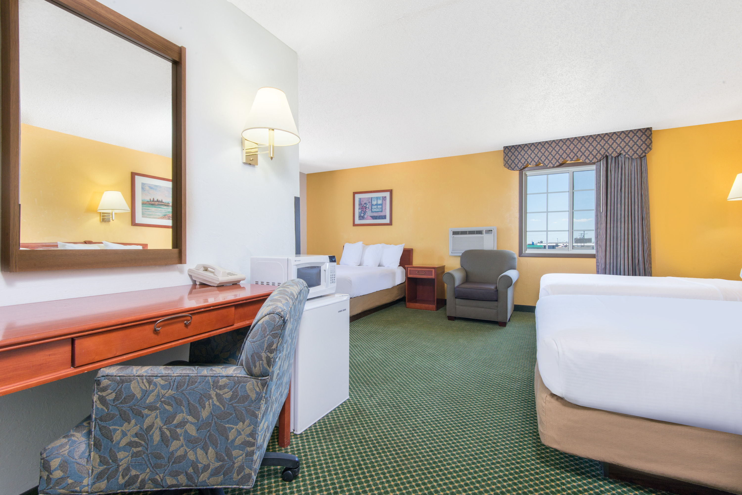 Guest room at the Days Inn by Wyndham Great Bend in Great Bend, Kansas