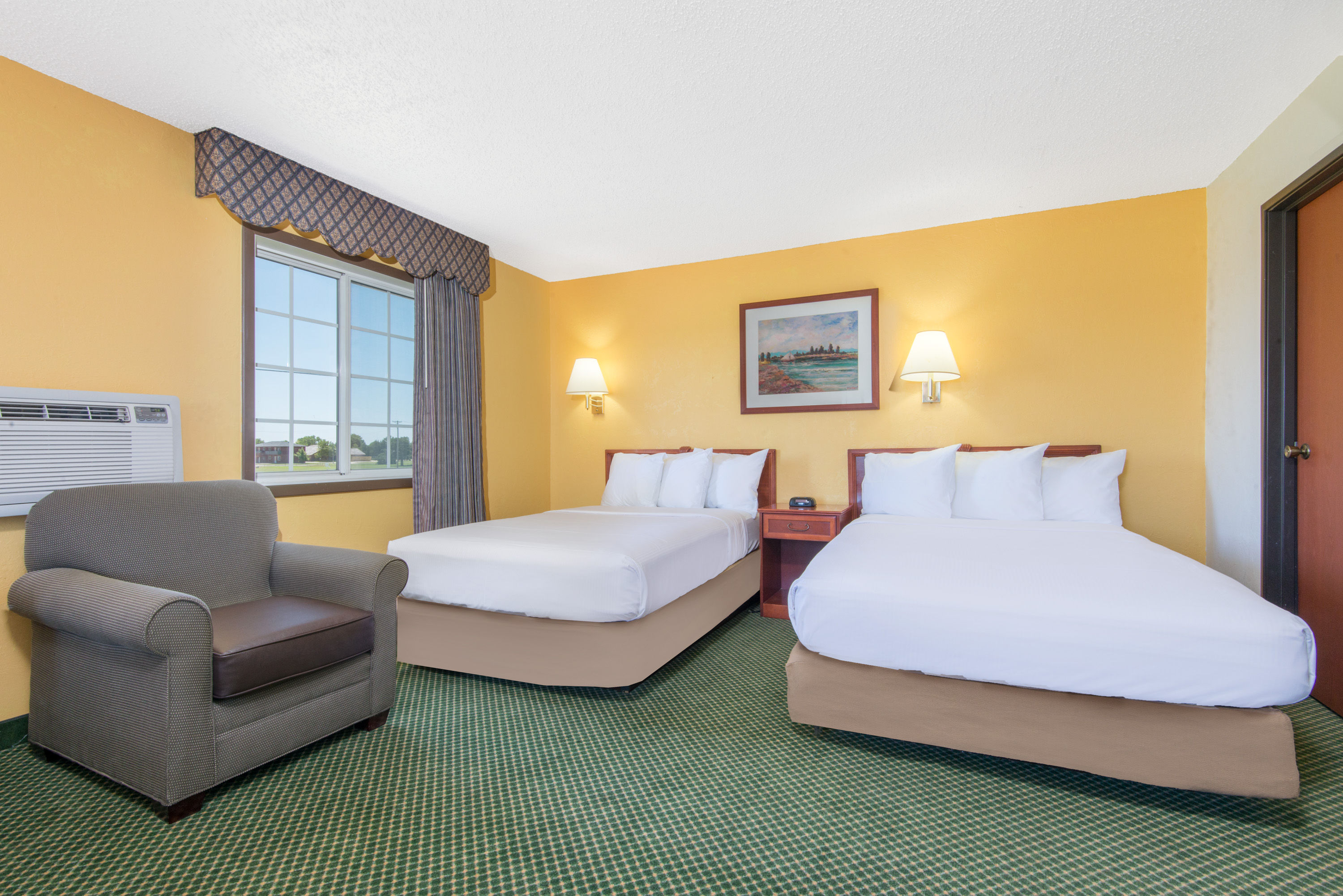 Guest room at the Days Inn by Wyndham Great Bend in Great Bend, Kansas