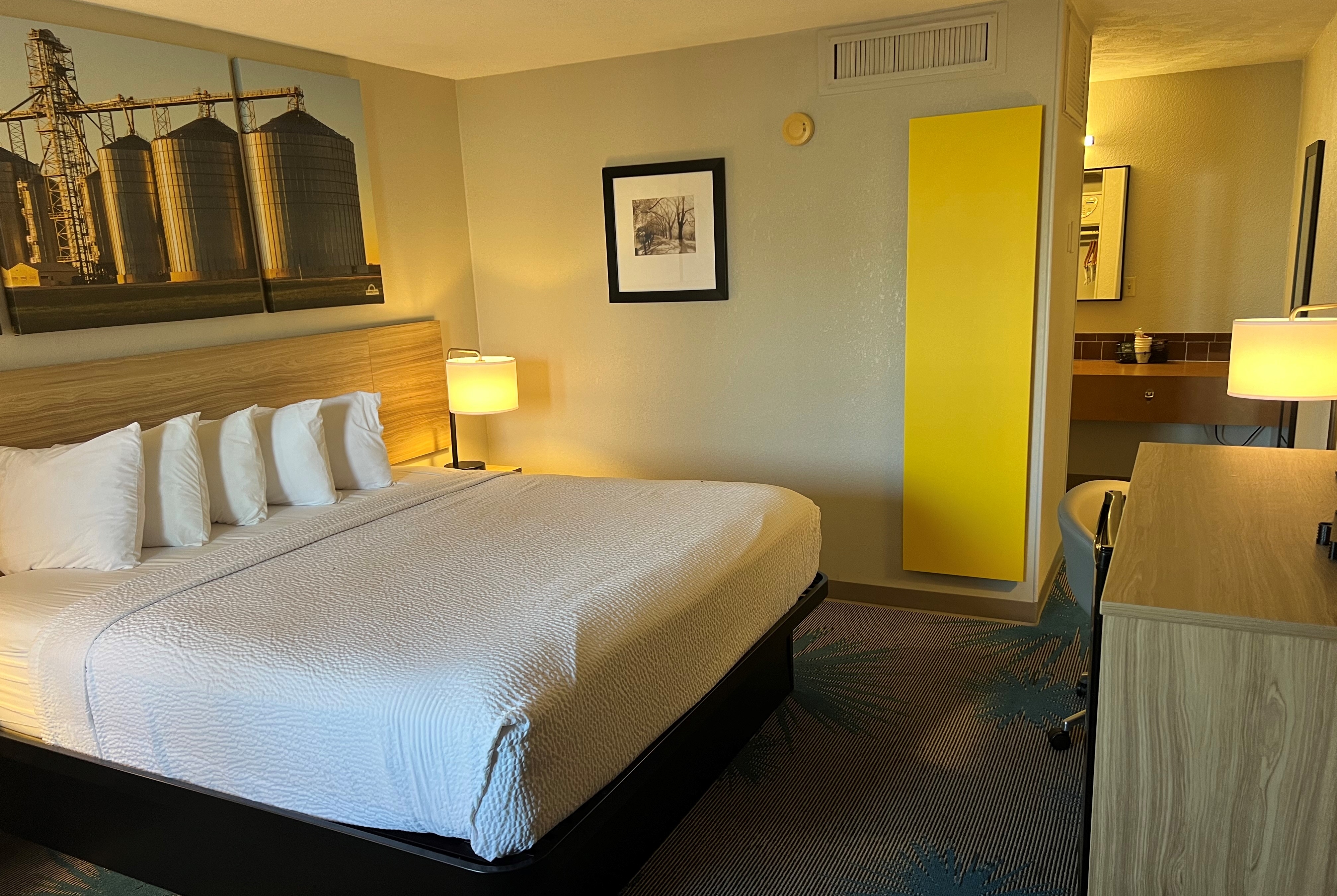 Guest room at the Days Inn by Wyndham Hays in Hays, Kansas