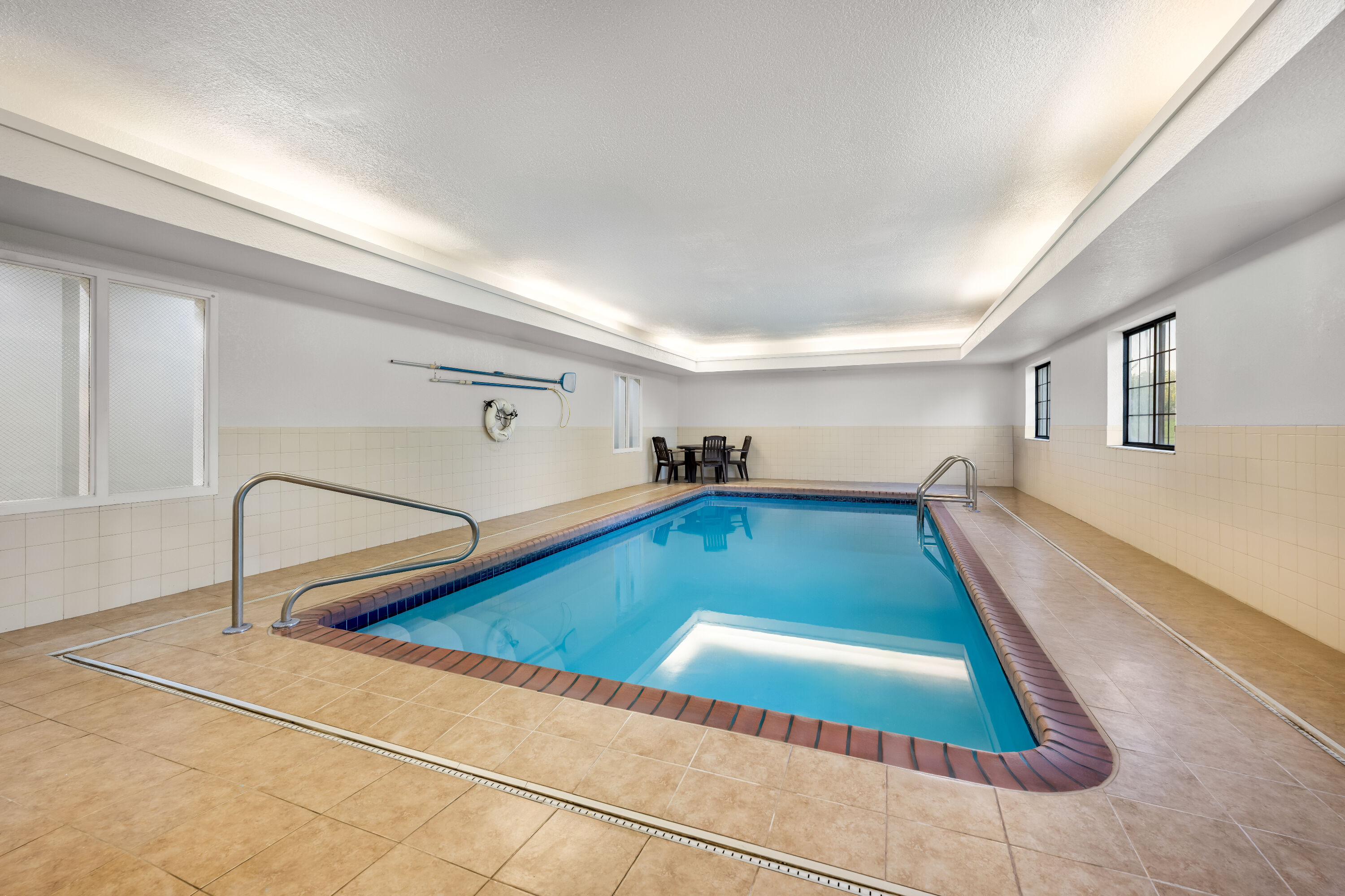 Indoor pool at the Days Inn by Wyndham near Kansas Speedway in Kansas City, Kansas
