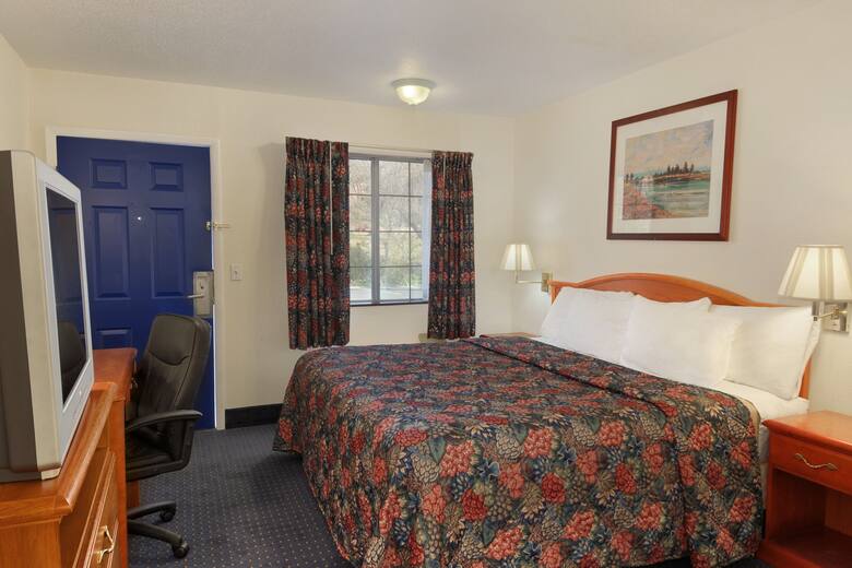 Guest room at the Days Inn KU Lawrence in Lawrence, Kansas