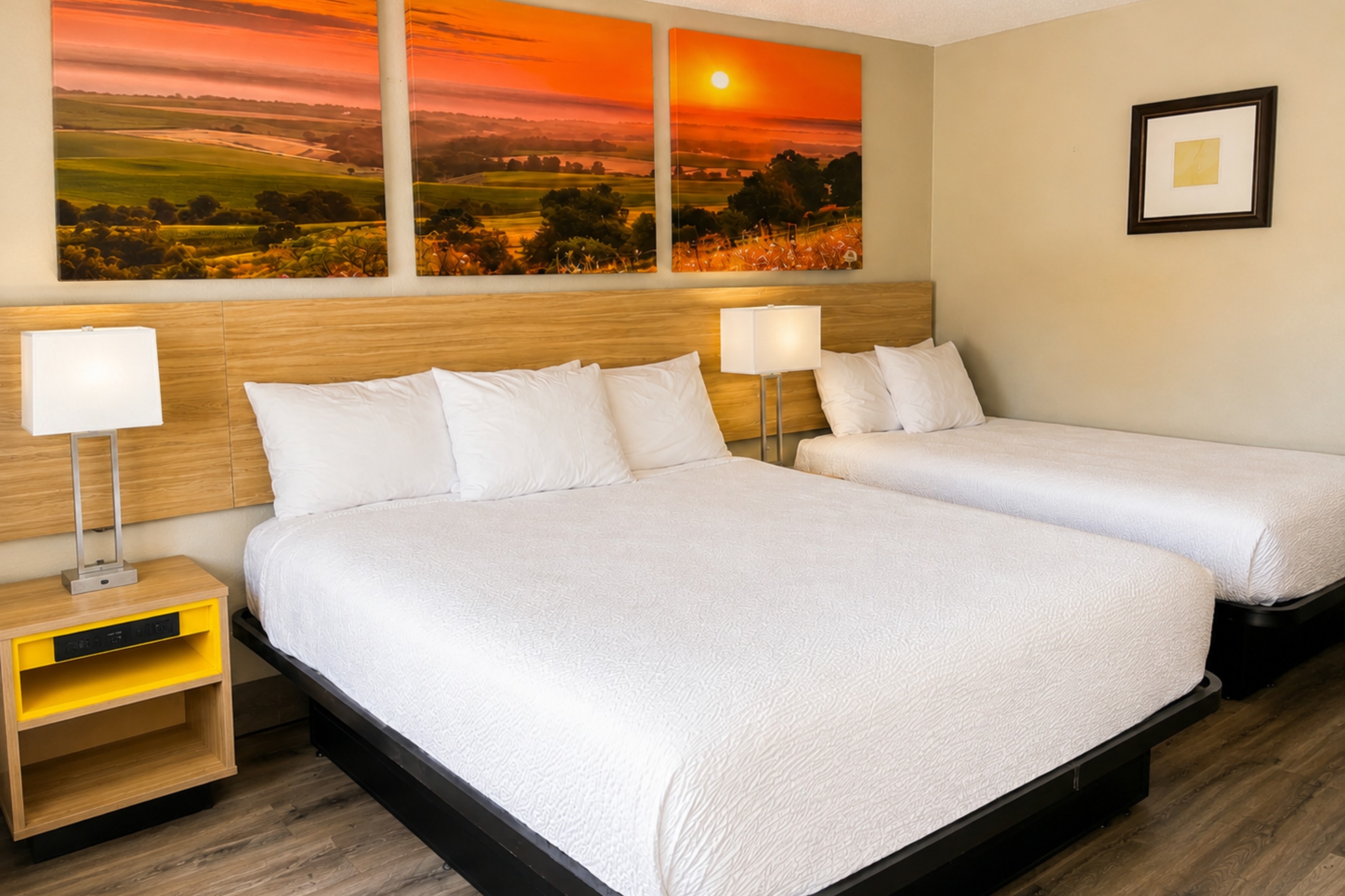 Guest room at the Days Inn by Wyndham KU Lawrence in Lawrence, Kansas