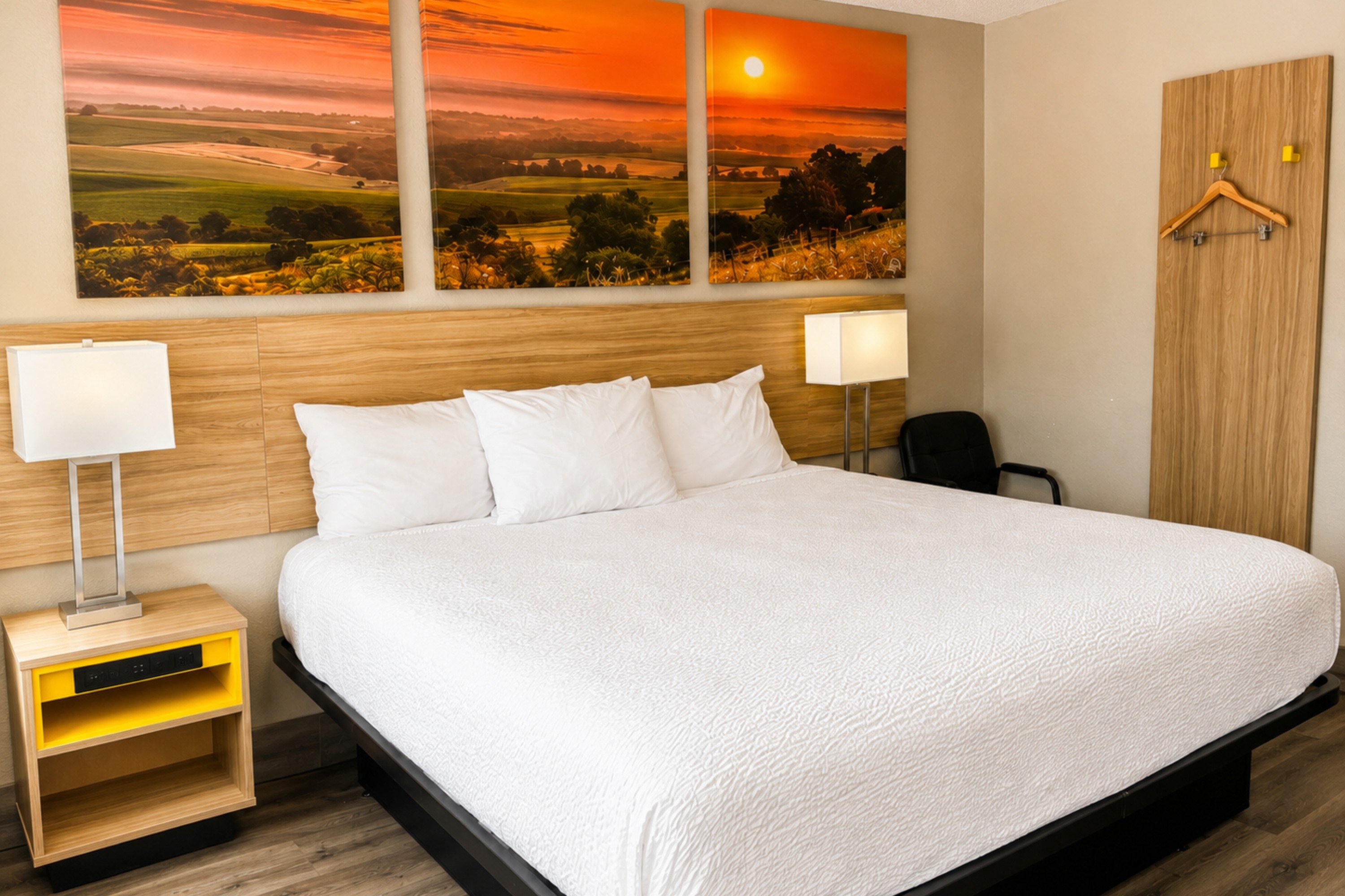Guest room at the Days Inn by Wyndham KU Lawrence in Lawrence, Kansas