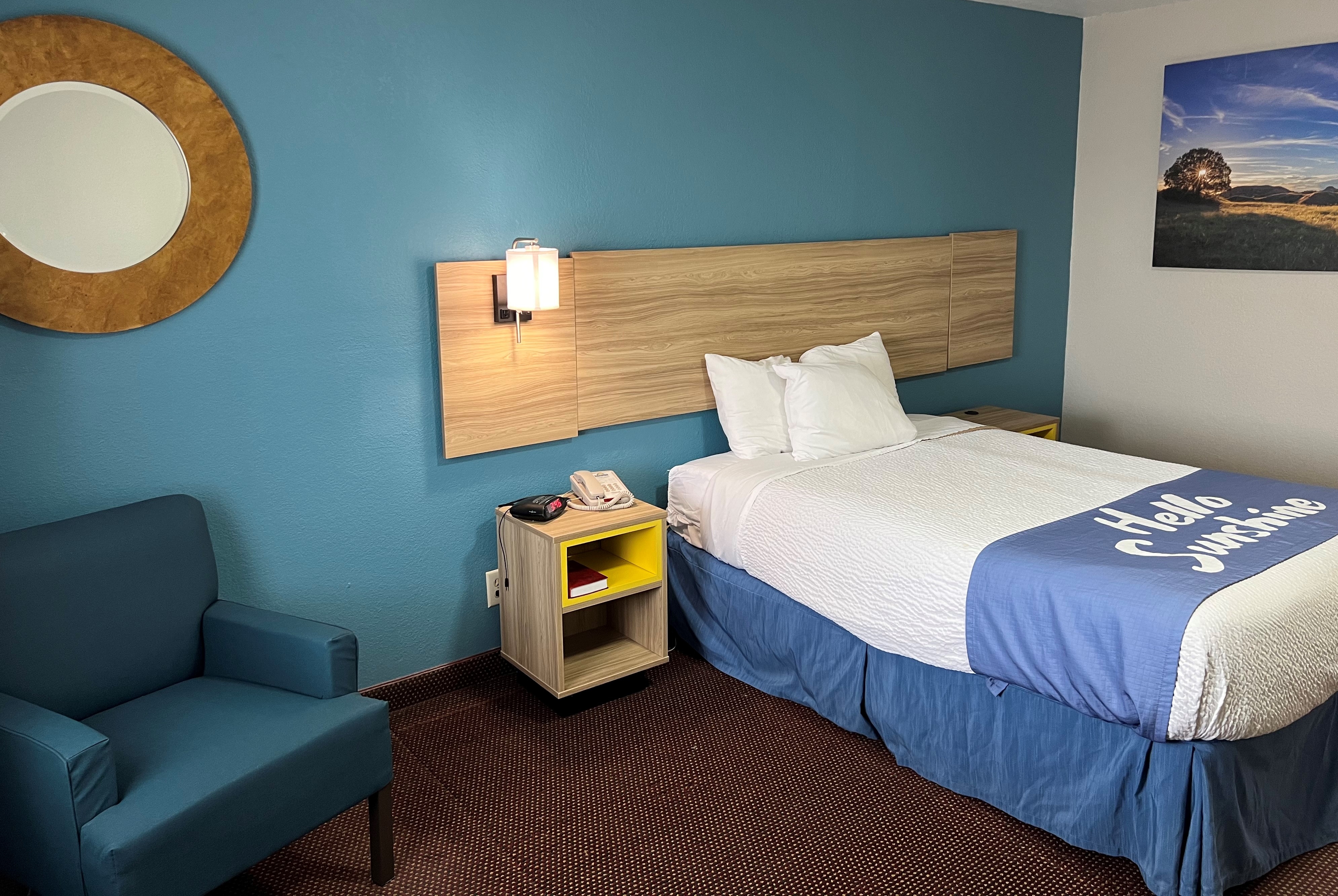 Guest room at the Days Inn by Wyndham Pratt in Pratt, Kansas