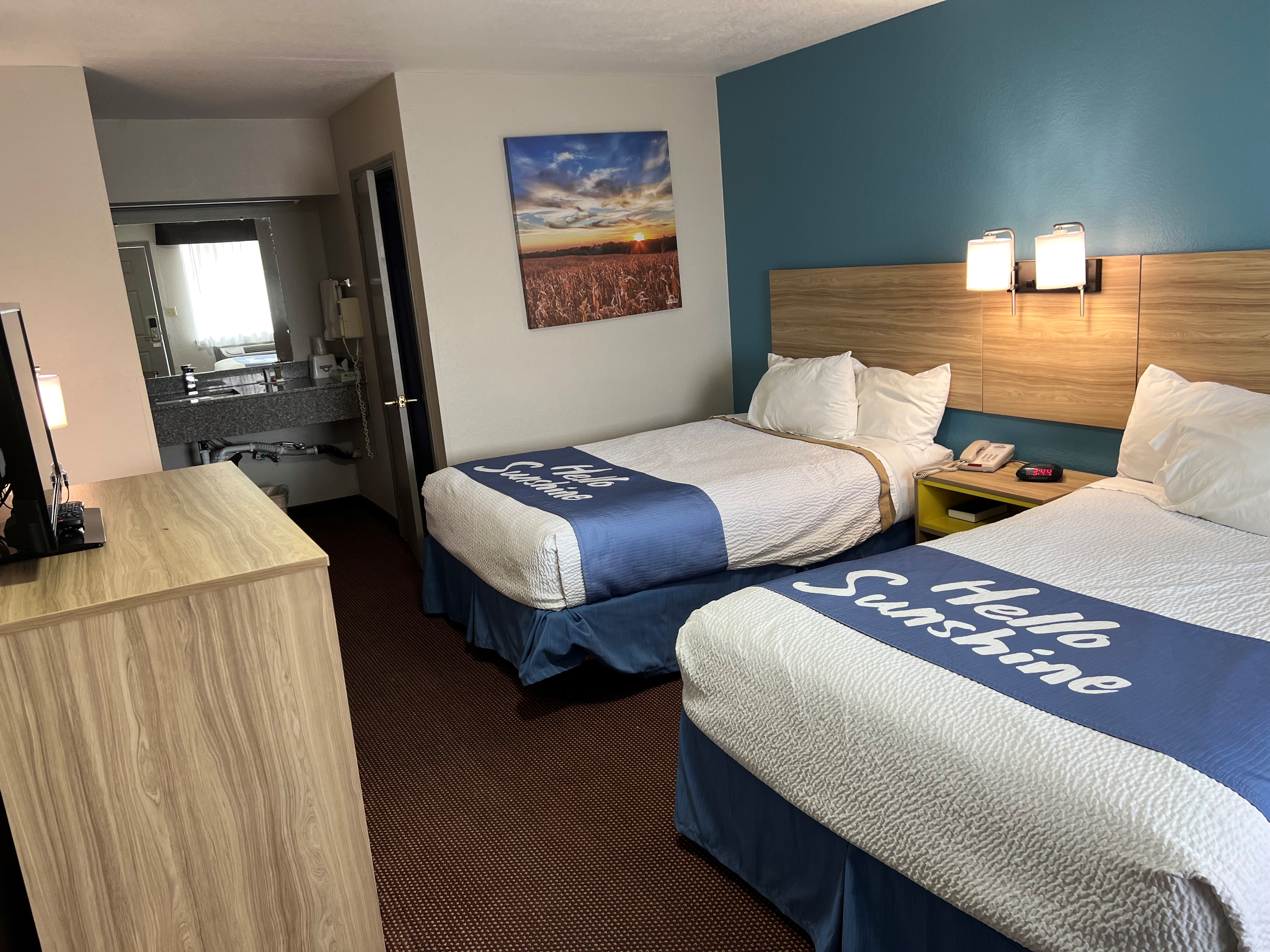 Guest room at the Days Inn by Wyndham Pratt in Pratt, Kansas