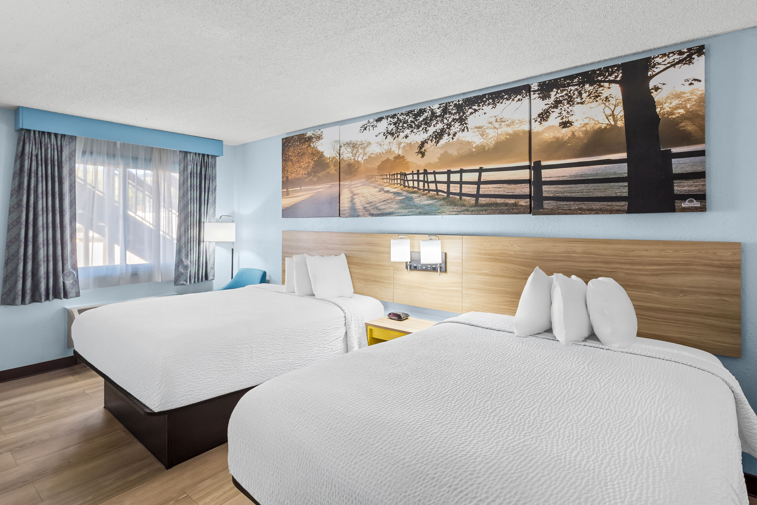 Double bed guest room at the Days Inn by Wyndham Paintsville in Paintsville, Kentucky