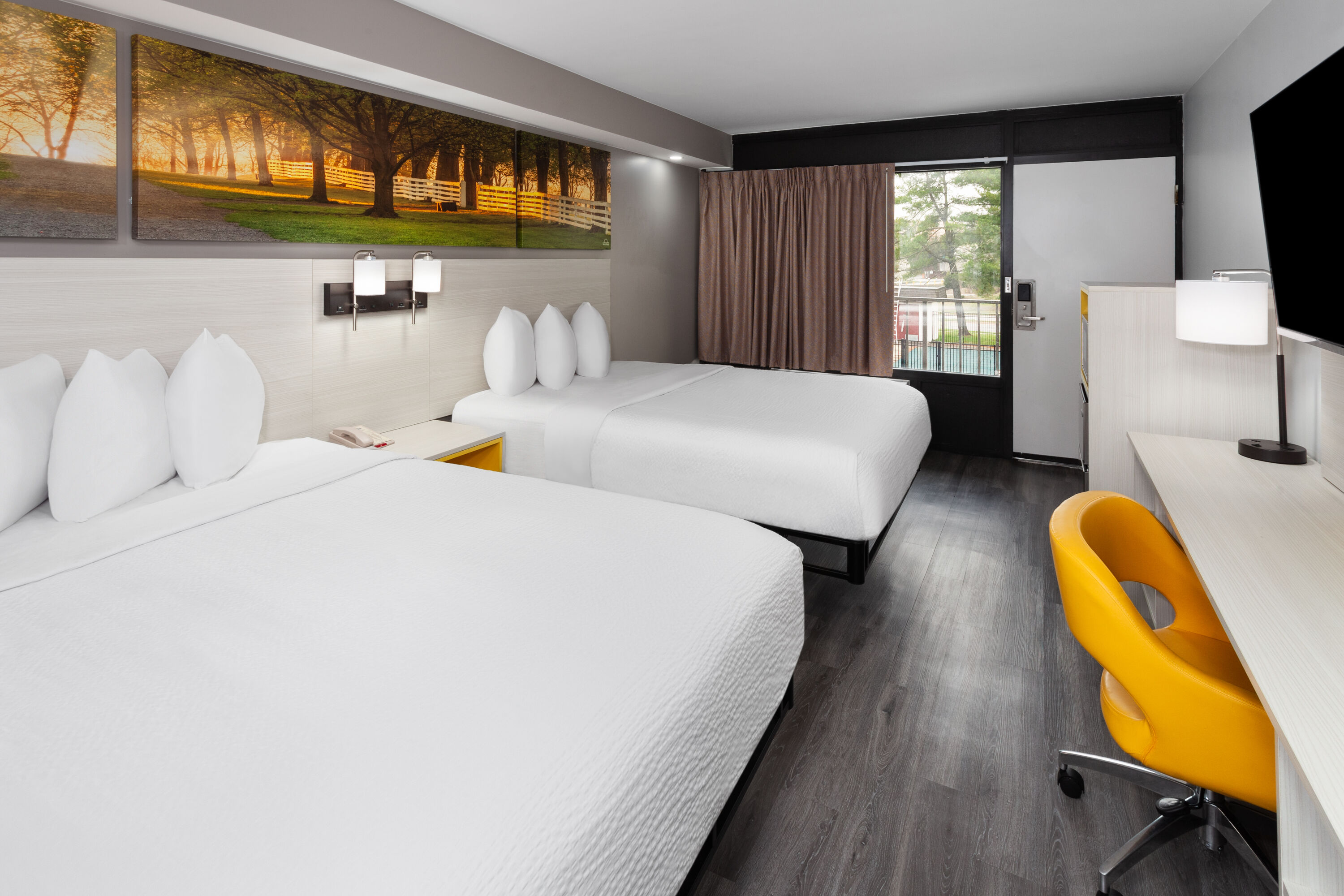 Guest room at the Days Inn by Wyndham Baltimore Northwest in Baltimore, Maryland