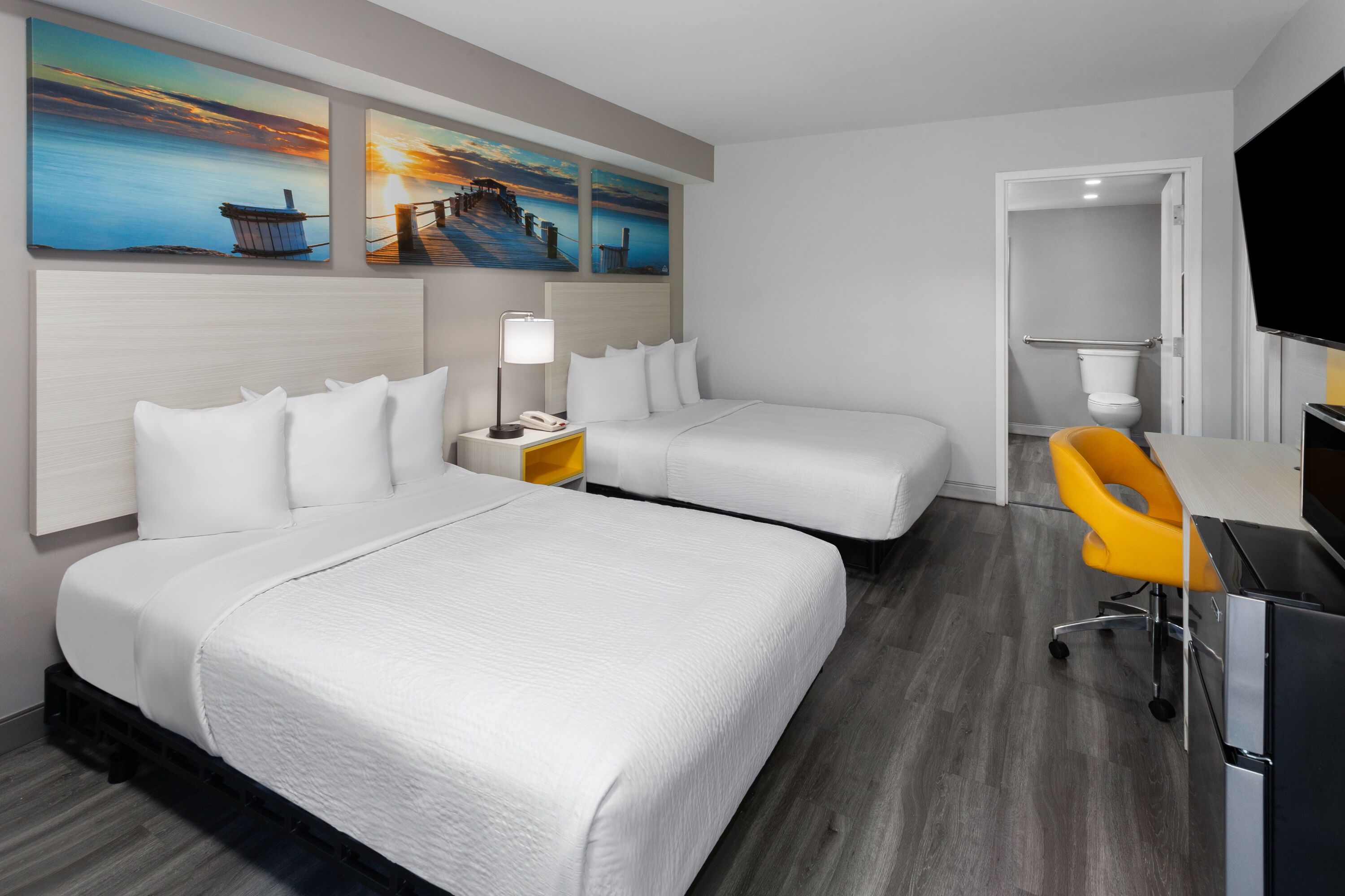 Guest room at the Days Inn by Wyndham Baltimore Northwest in Baltimore, Maryland