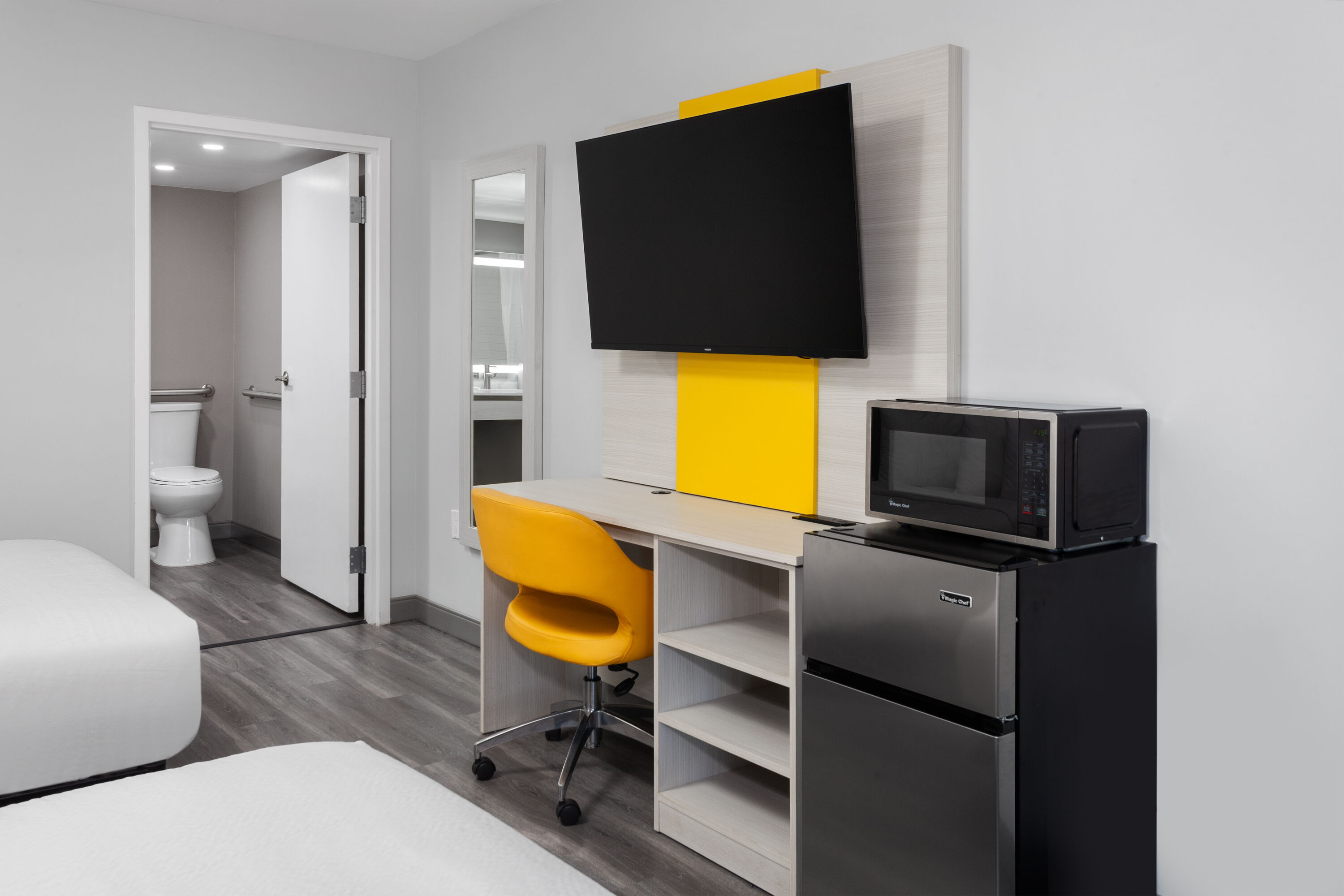 Guest room at the Days Inn by Wyndham Baltimore Northwest in Baltimore, Maryland